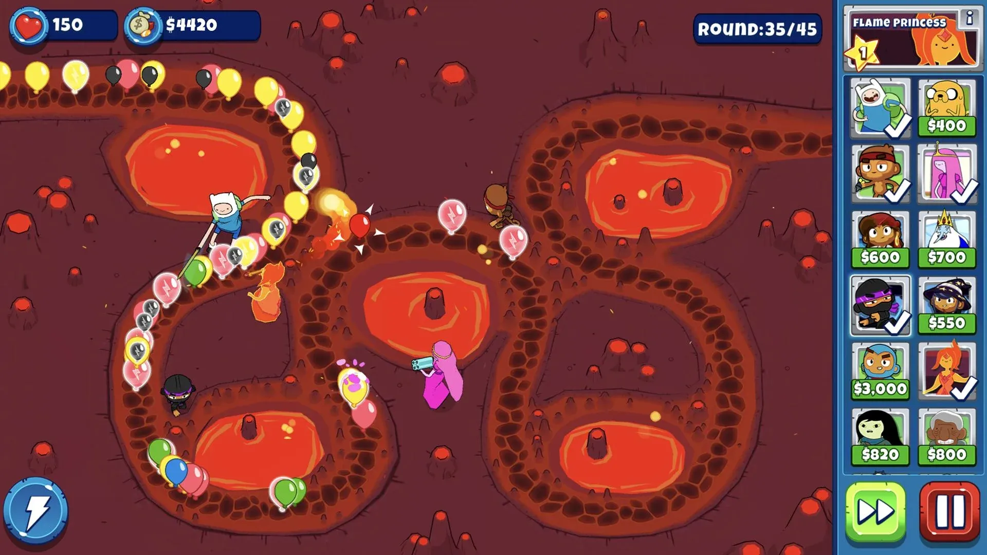 Bloons Adventure Time TD v1.7.7 APK Мод (Меню, Режим бога, Бесплатные улучшения) Screenshot 4 Bloons Adventure Time TD v1.7.7 APK Мод (Меню, Режим бога, Бесплатные улучшения) Screenshot 4