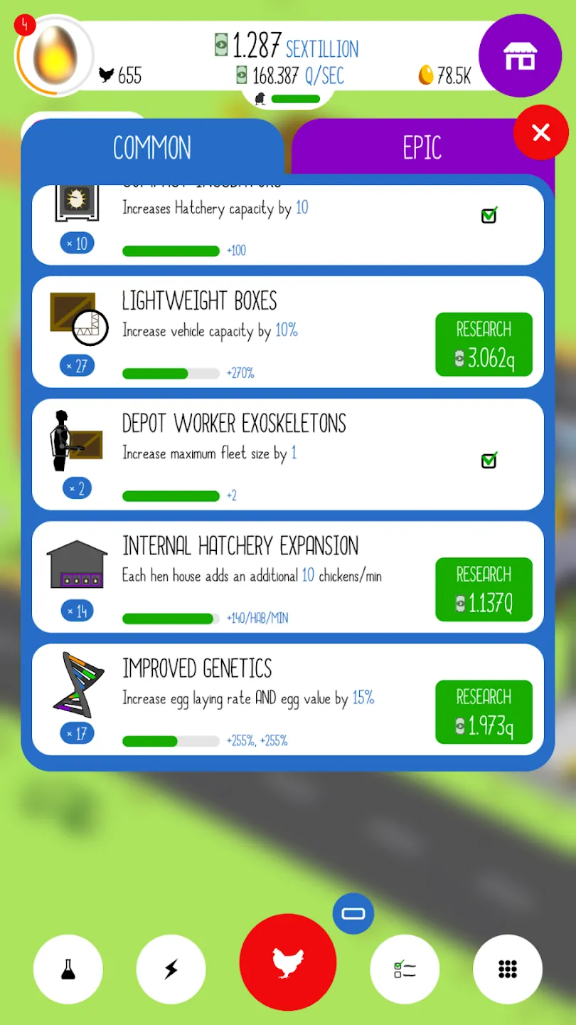 Egg, Inc. v1.35.5 APK Мод (Много денег) Screenshot 2 Egg, Inc. v1.35.5 APK Мод (Много денег) Screenshot 2