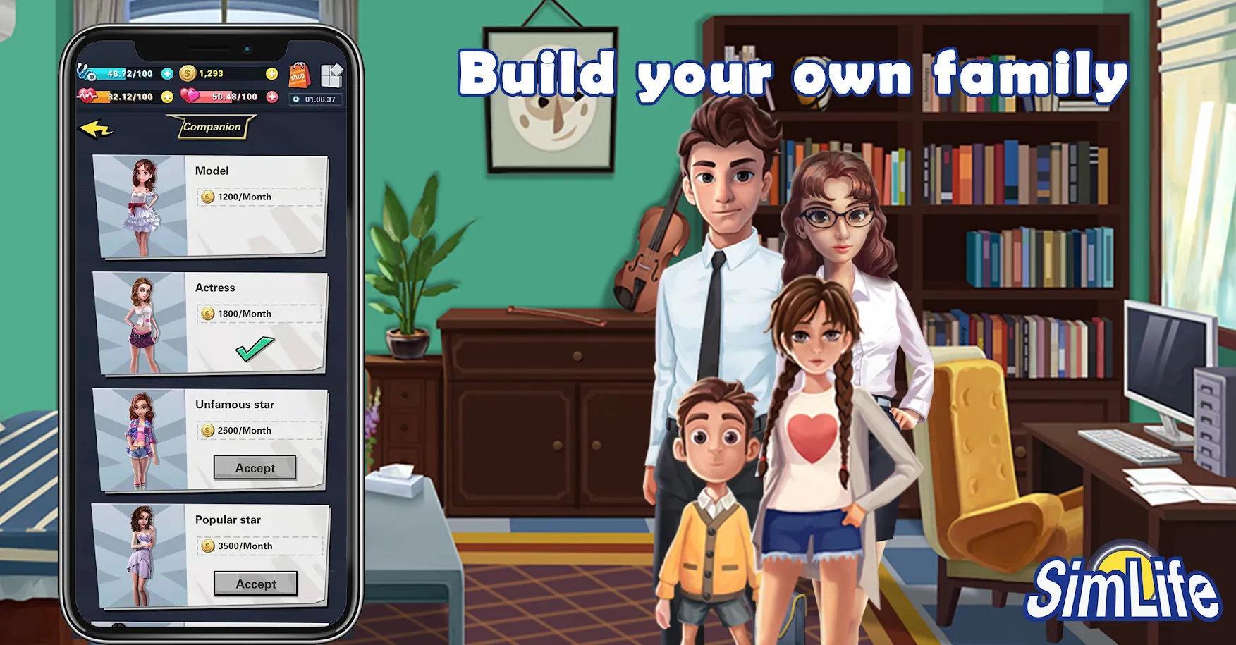 SimLife – Life Simulator Tycoon Games Simulation [мод: бесплатные покупки] Screenshot 4