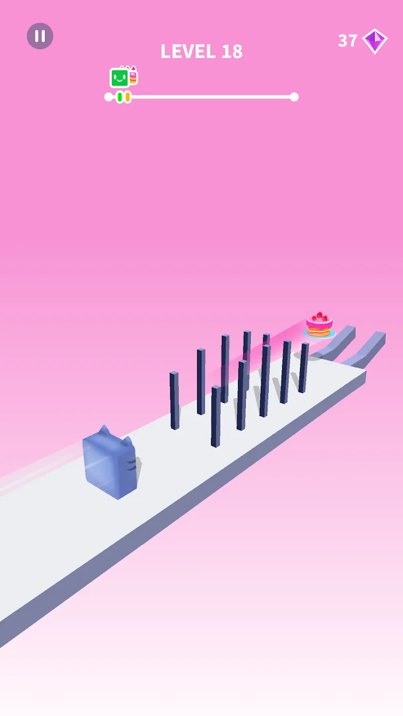 Jelly Shift - Obstacle Course v1.8.82 APK Мод (Много драгоценных камней) Screenshot 2