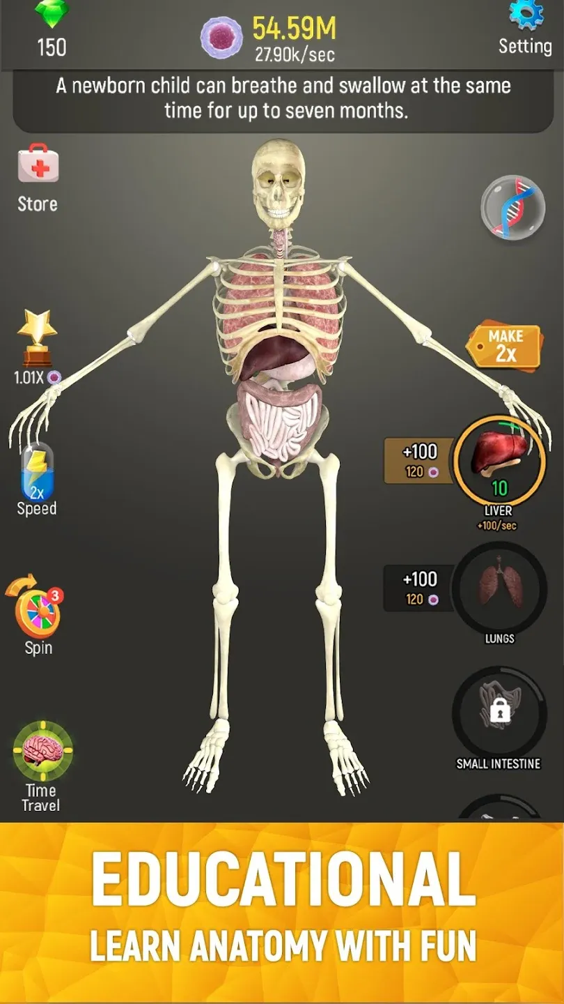 Idle Human v1.23.2 APK Мод (Много денег) Screenshot 1