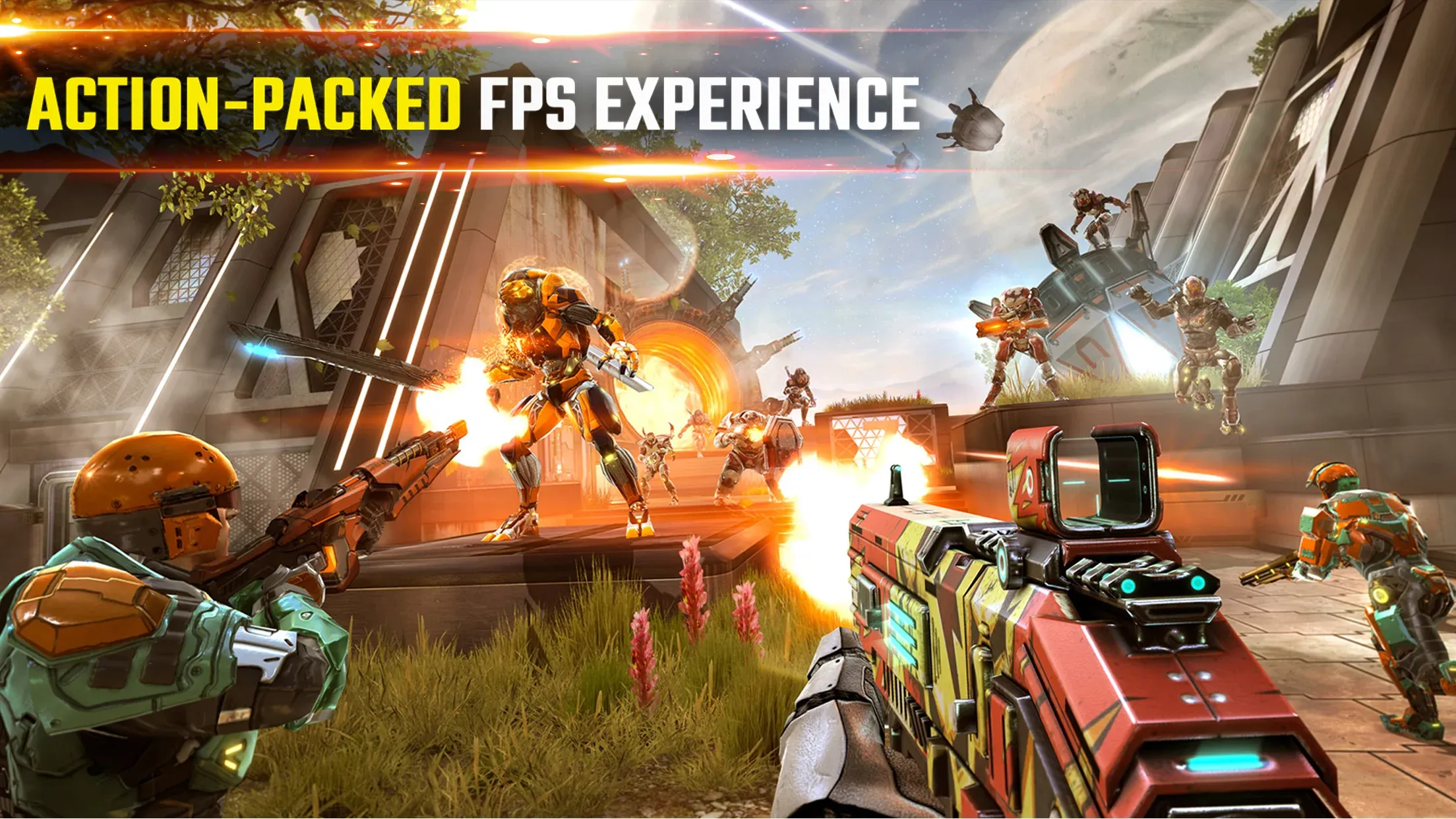 Shadowgun Legends v1.8.2 APK Мод (Меню, Тупые боты, Много патронов) Screenshot 1 Shadowgun Legends v1.8.2 APK Мод (Меню, Тупые боты, Много патронов) Screenshot 1