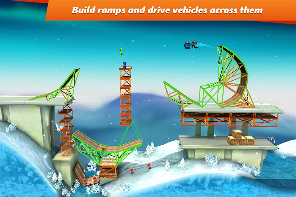 Bridge Constructor Stunts v5.0 APK Мод (Полная версия) Screenshot 1 Bridge Constructor Stunts v5.0 APK Мод (Полная версия) Screenshot 1