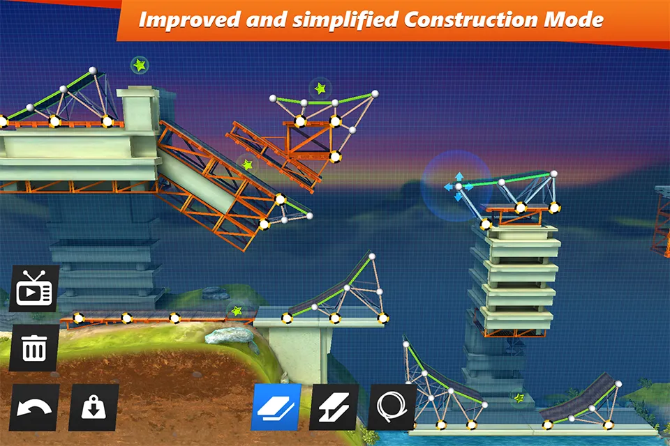 Bridge Constructor Stunts v5.0 APK Мод (Полная версия) Screenshot 3 Bridge Constructor Stunts v5.0 APK Мод (Полная версия) Screenshot 3