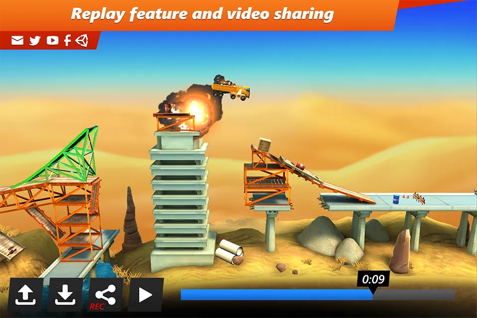 Bridge Constructor Stunts v5.0 APK Мод (Полная версия) Screenshot 4 Bridge Constructor Stunts v5.0 APK Мод (Полная версия) Screenshot 4