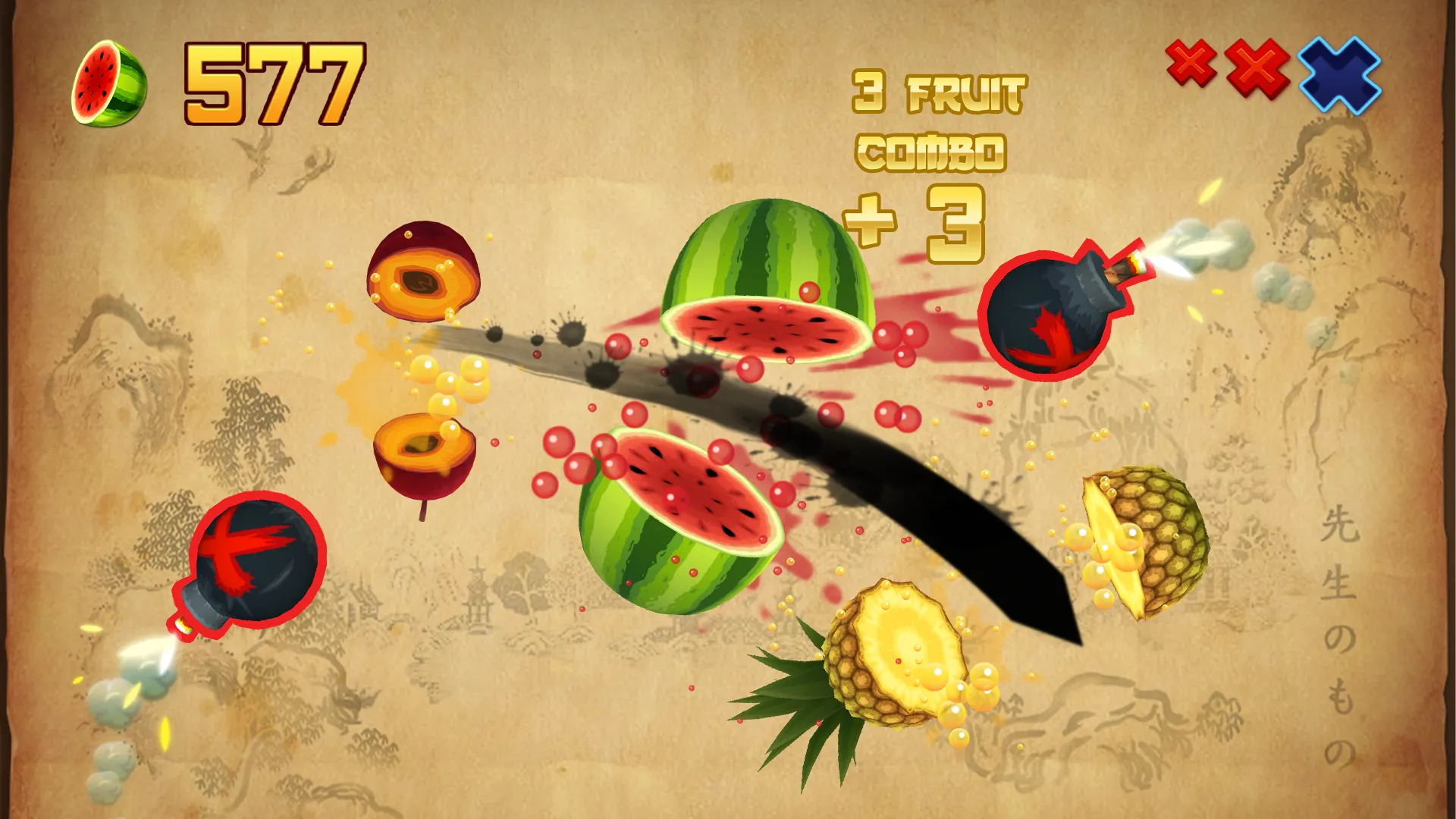 Fruit Ninja Classic v3.32.7 APK Мод (Всё открыто) Screenshot 1