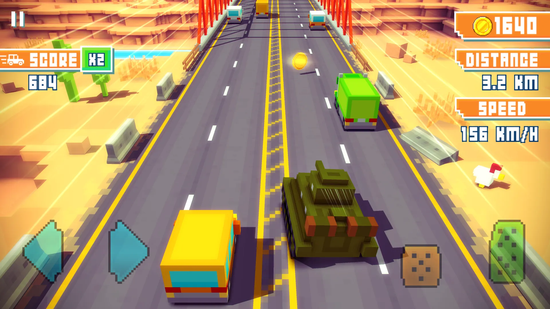 Blocky Highway: Traffic Racing v1.2.7 APK Мод (Много денег) Screenshot 1 Blocky Highway: Traffic Racing v1.2.7 APK Мод (Много денег) Screenshot 1