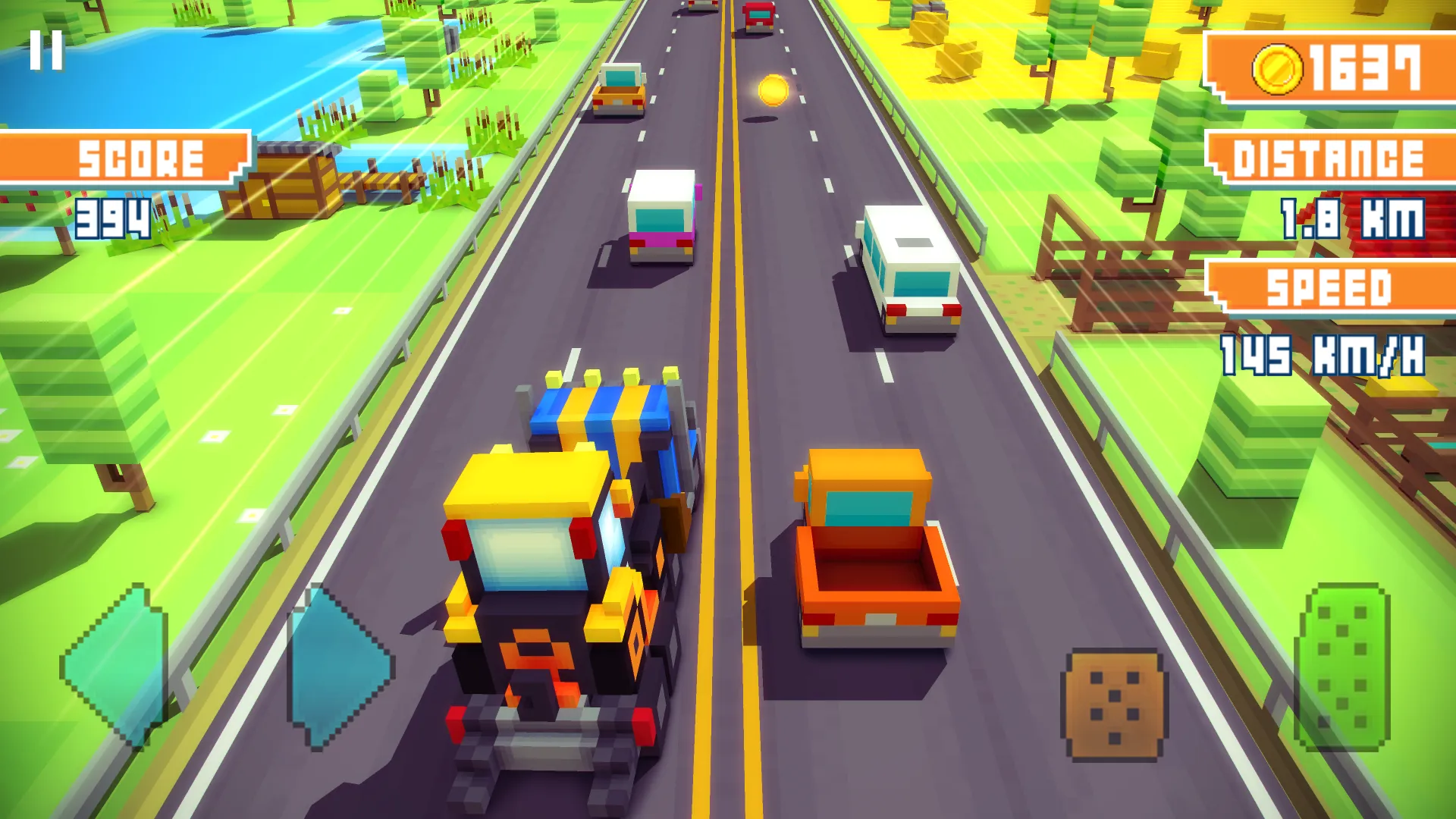 Blocky Highway: Traffic Racing v1.2.7 APK Мод (Много денег) Screenshot 4 Blocky Highway: Traffic Racing v1.2.7 APK Мод (Много денег) Screenshot 4