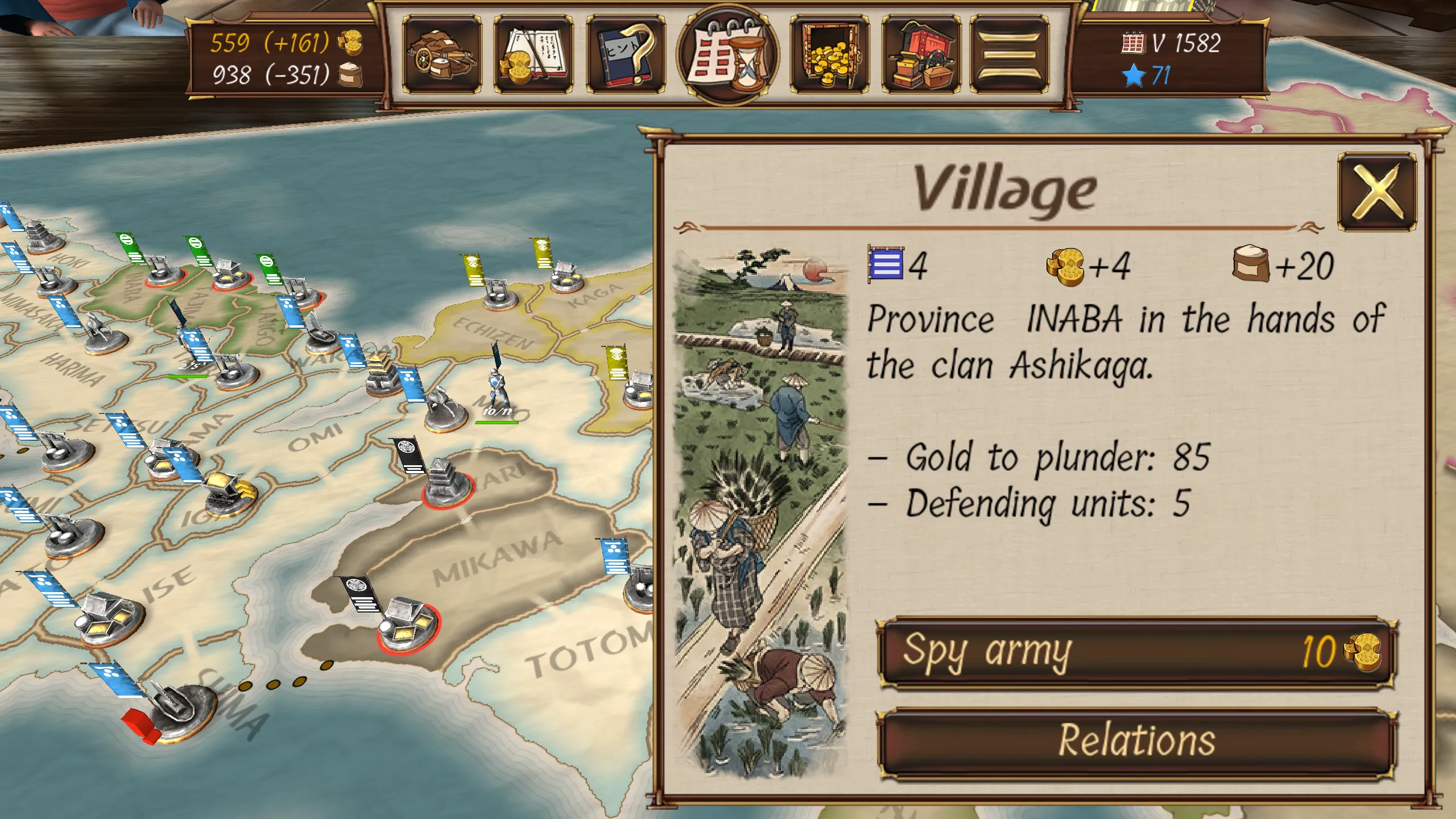 Shogun's Empire: Hex Commander v2.1.1 APK Мод (Много денег) Screenshot 3