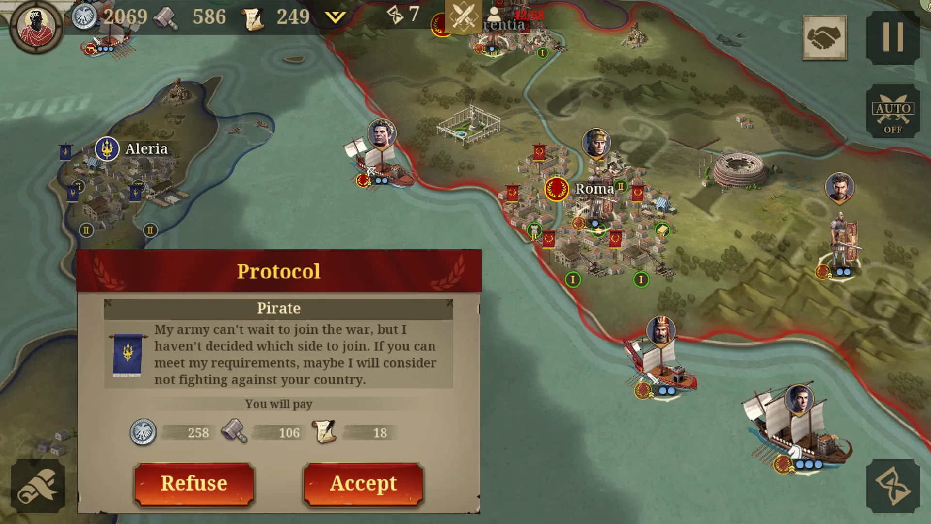 Great Conqueror: Rome War Game v3.7.0 APK Мод (Много бриллиантов) Screenshot 2 Great Conqueror: Rome War Game v3.7.0 APK Мод (Много бриллиантов) Screenshot 2