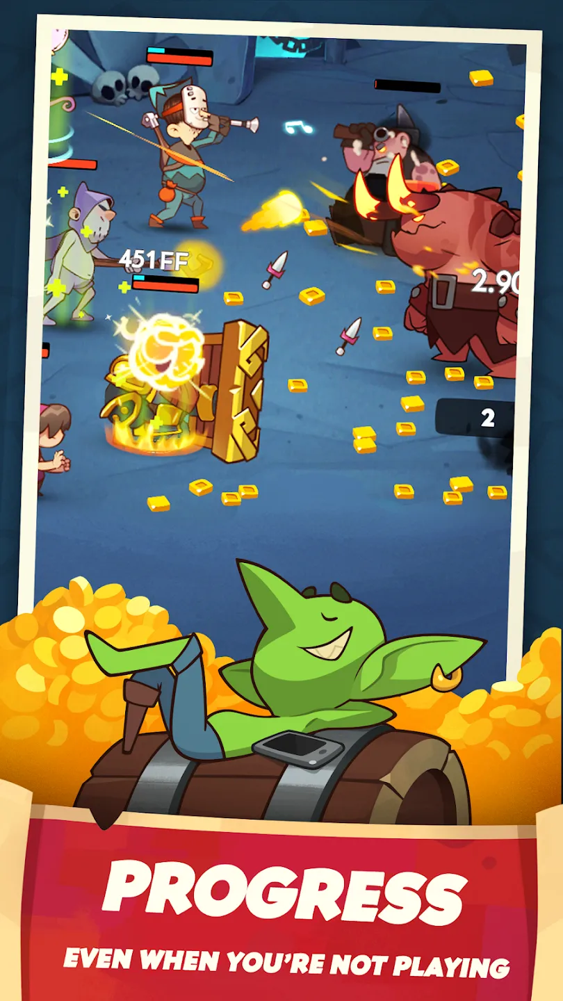 Almost a Hero v5.9.0 APK Мод (Меню, Один удар, Режим бога, Деньги) Screenshot 4