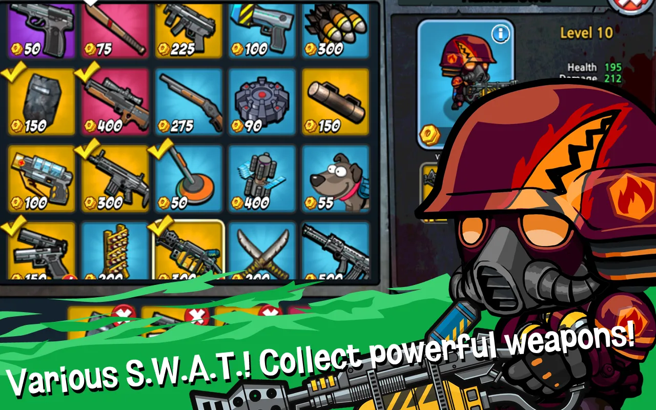 SWAT and Zombies Season 2 v1.2.20 APK Мод (Меню, Много звёзд и монет) Screenshot 2