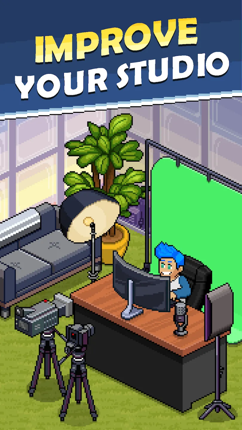PewDiePie's Tuber Simulator v2.78.0 APK Мод (Много денег) Screenshot 1 PewDiePie's Tuber Simulator v2.78.0 APK Мод (Много денег) Screenshot 1