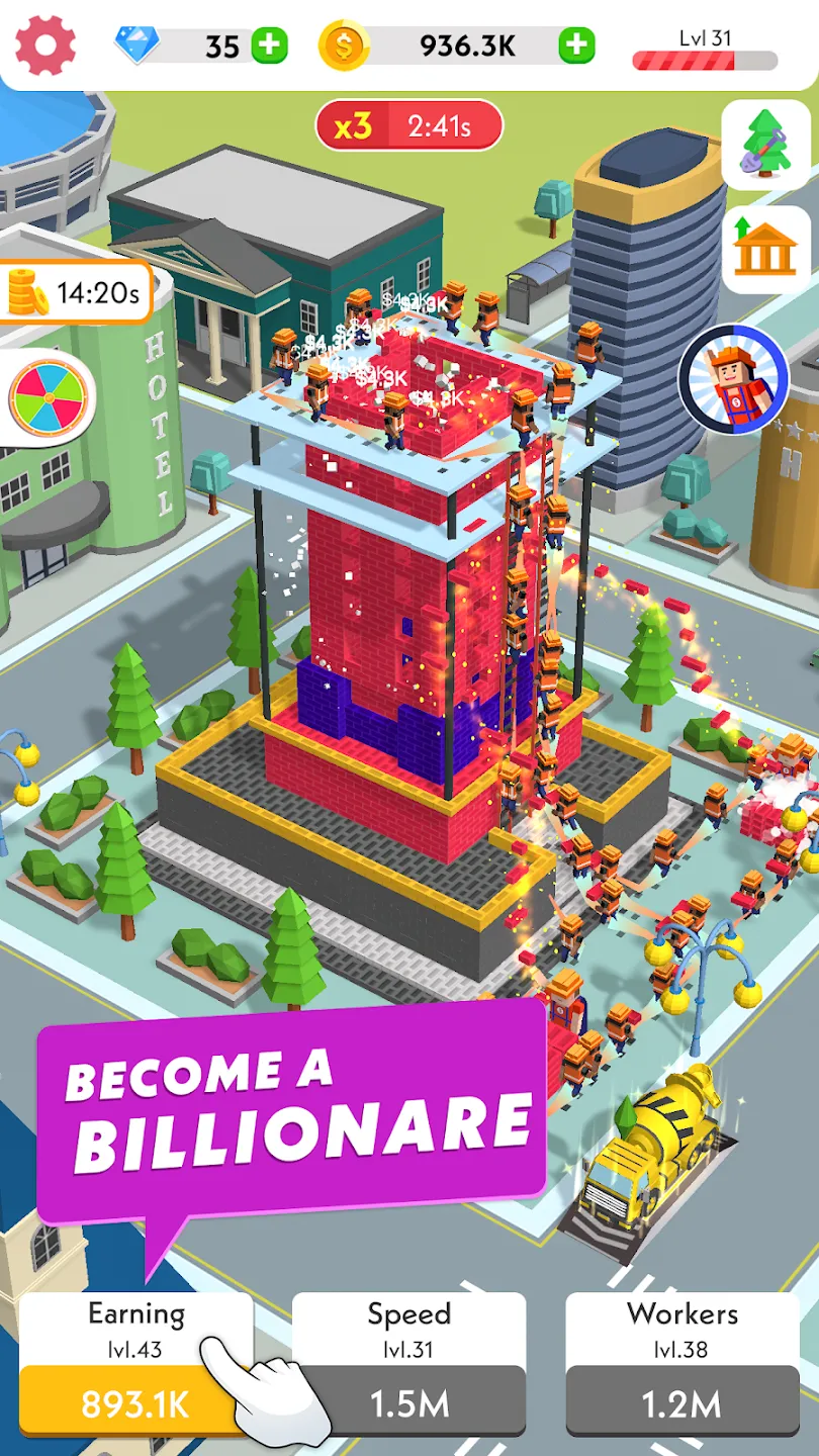 Idle Construction 3D v2.35 APK Мод (Много денег) Screenshot 1 Idle Construction 3D v2.35 APK Мод (Много денег) Screenshot 1
