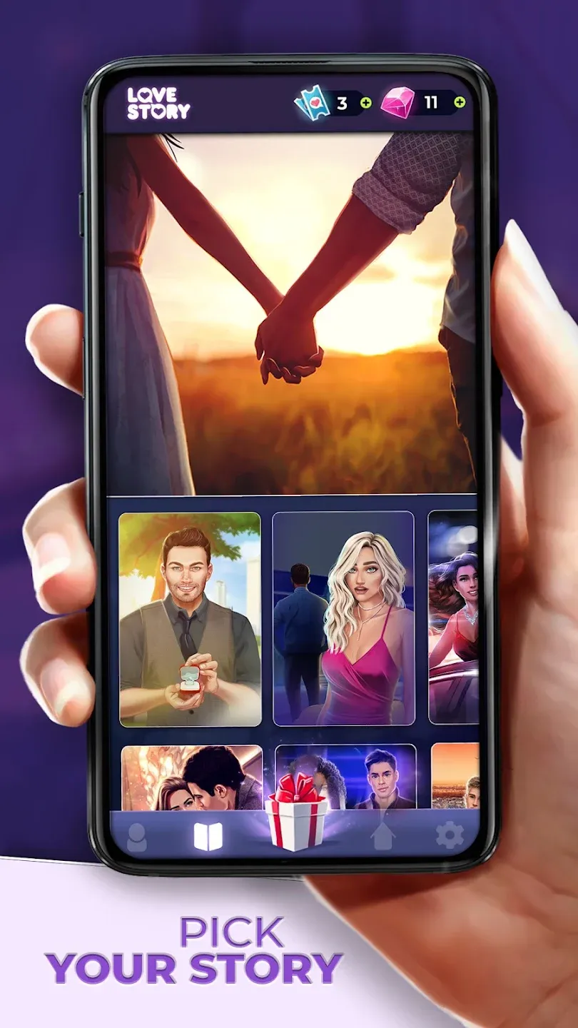 Love Story ® Любовные истории v2.5.2 APK Мод (Меню, Много бриллиантов и билетов) Screenshot 4