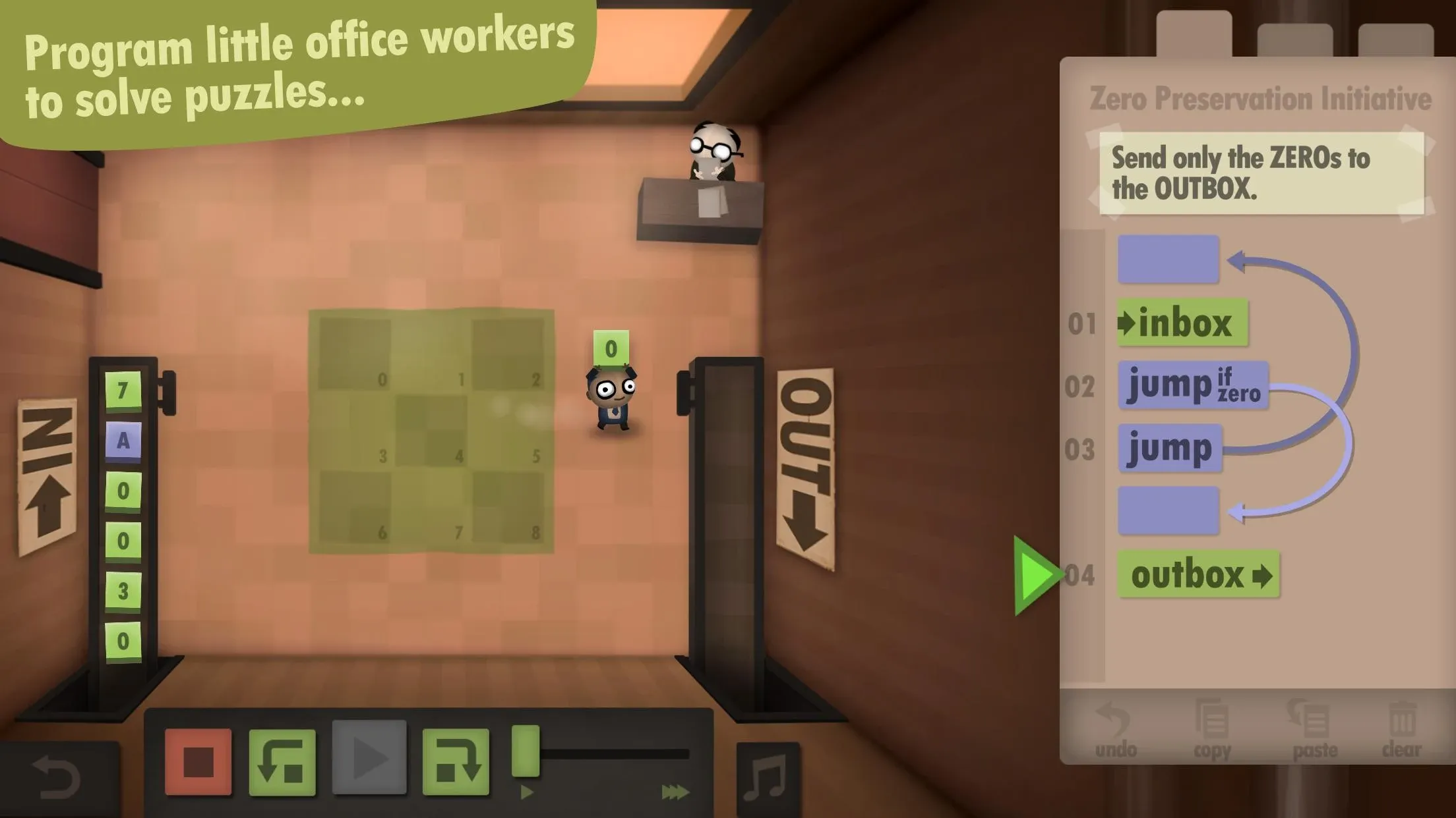 Human Resource Machine v1.0.6.6 APK Мод (Полная версия) Screenshot 2 Human Resource Machine v1.0.6.6 APK Мод (Полная версия) Screenshot 2