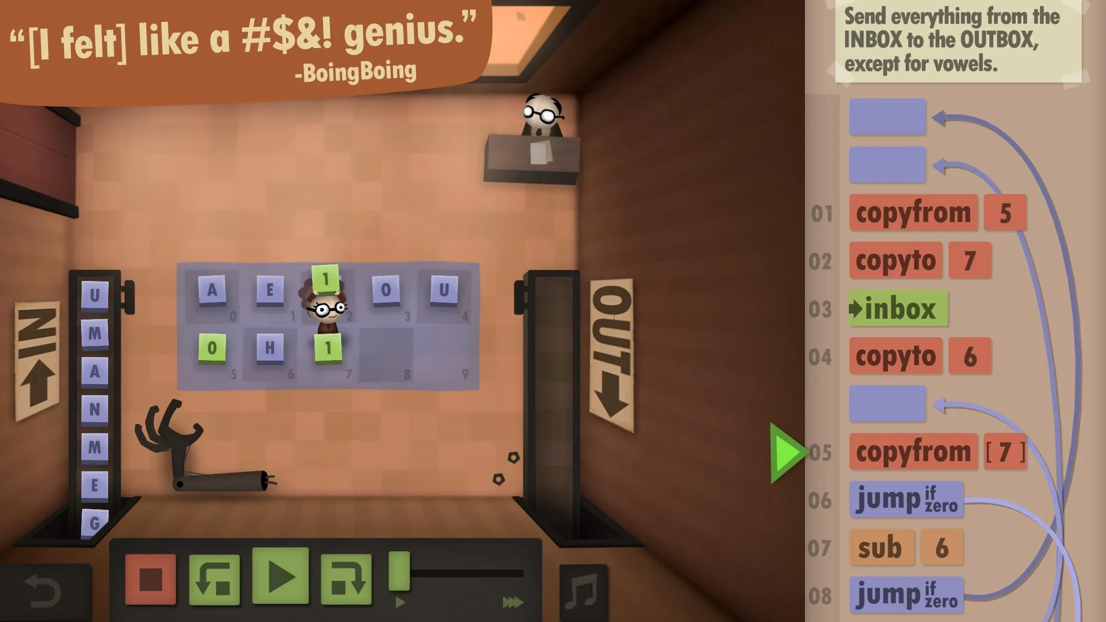 Human Resource Machine v1.0.6.6 APK Мод (Полная версия) Screenshot 4 Human Resource Machine v1.0.6.6 APK Мод (Полная версия) Screenshot 4