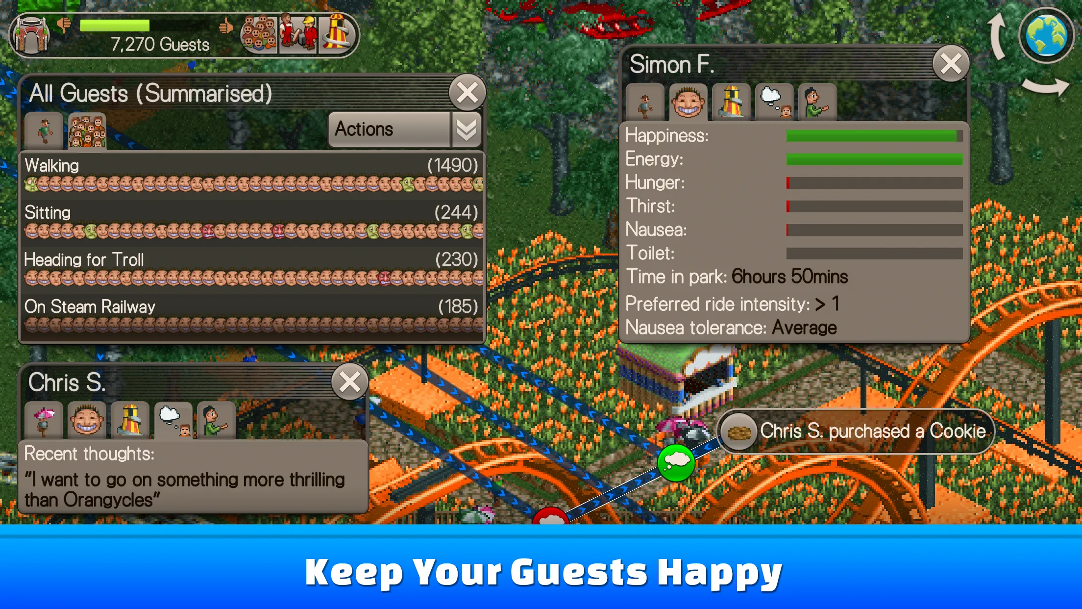 RollerCoaster Tycoon® Classic v1.2.655 APK Мод (Много денег) Screenshot 4 RollerCoaster Tycoon® Classic v1.2.655 APK Мод (Много денег) Screenshot 4