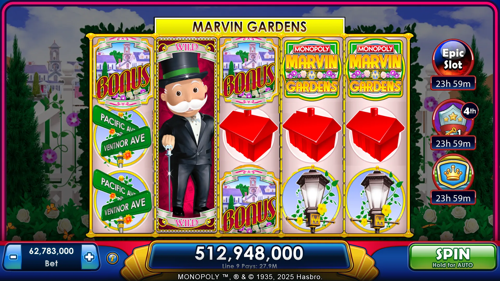 MONOPOLY Slots v5.5.2 APK Мод (Много денег) Screenshot 4 MONOPOLY Slots v5.5.2 APK Мод (Много денег) Screenshot 4