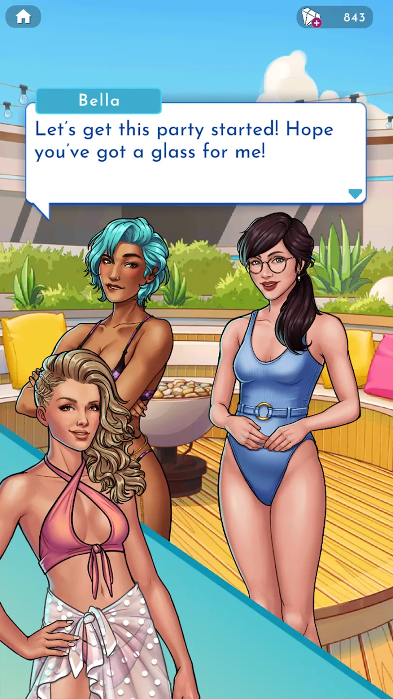 Love Villa: Choose Your Story v6.5.6 APK Мод (Много бриллиантов) Screenshot 3 Love Villa: Choose Your Story v6.5.6 APK Мод (Много бриллиантов) Screenshot 3