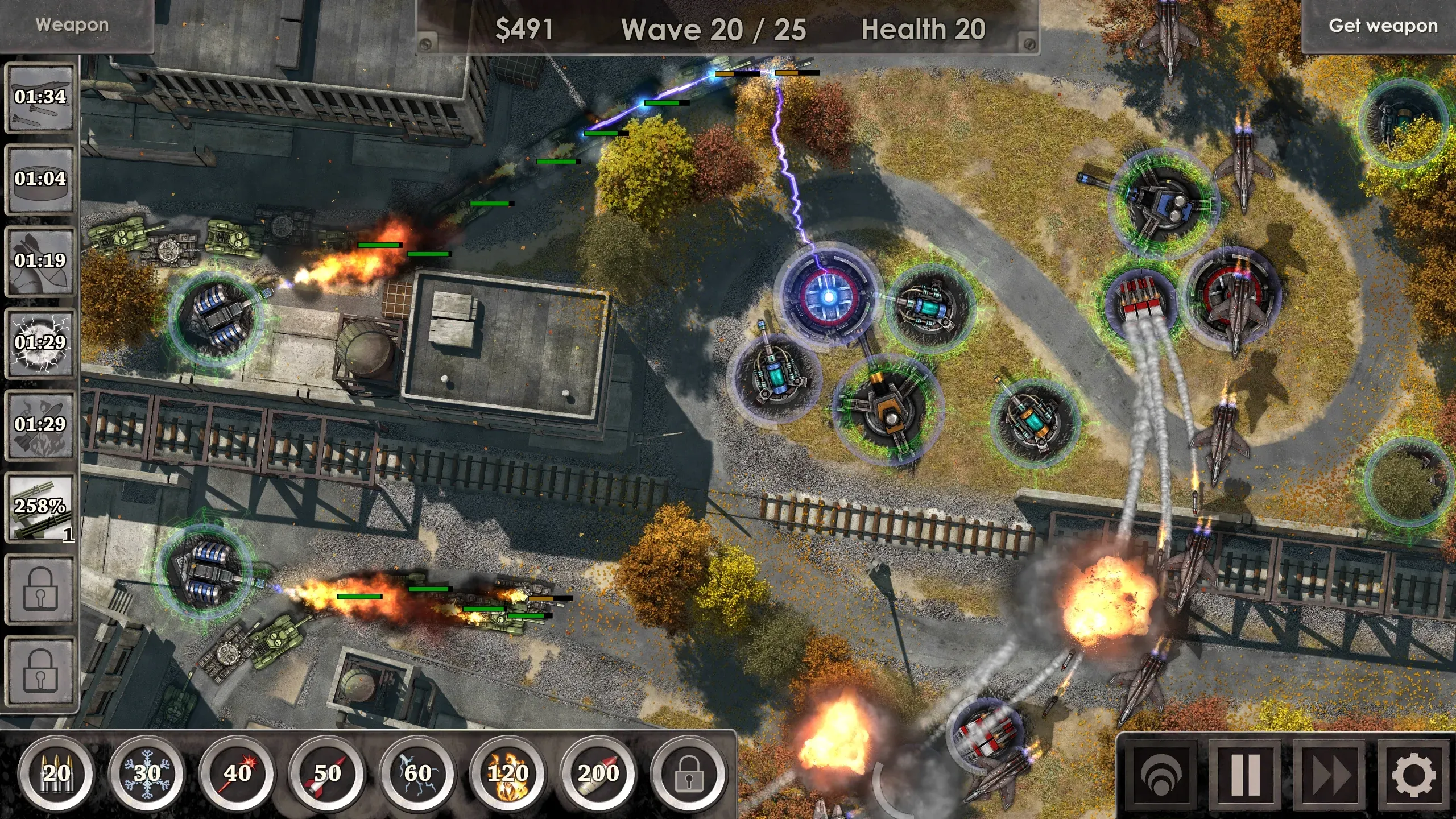 Defense Zone 3 HD v1.6.63 APK Мод (Много денег) Screenshot 2 Defense Zone 3 HD v1.6.63 APK Мод (Много денег) Screenshot 2