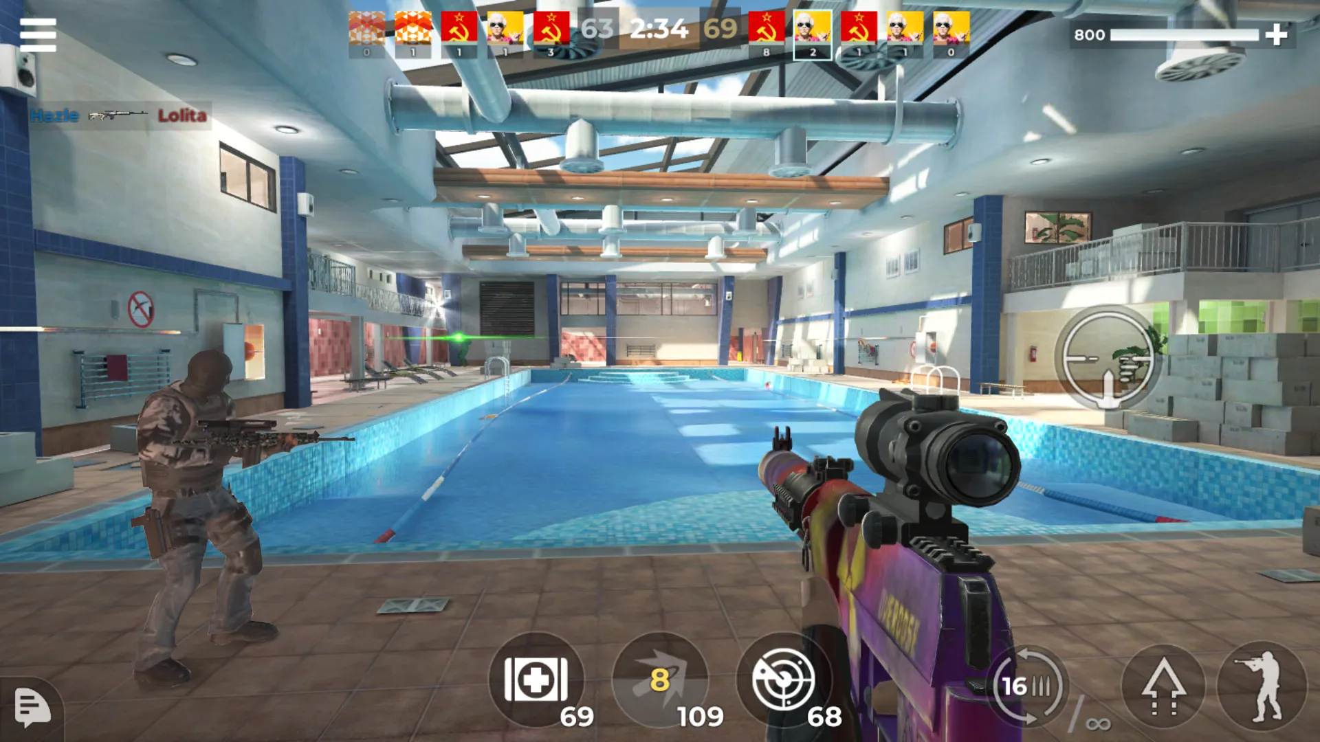 AWP Mode: Онлайн Снайпер Шутер v1.8.0 APK Мод (Бесконечные боеприпасы) Screenshot 3 AWP Mode: Онлайн Снайпер Шутер v1.8.0 APK Мод (Бесконечные боеприпасы) Screenshot 3