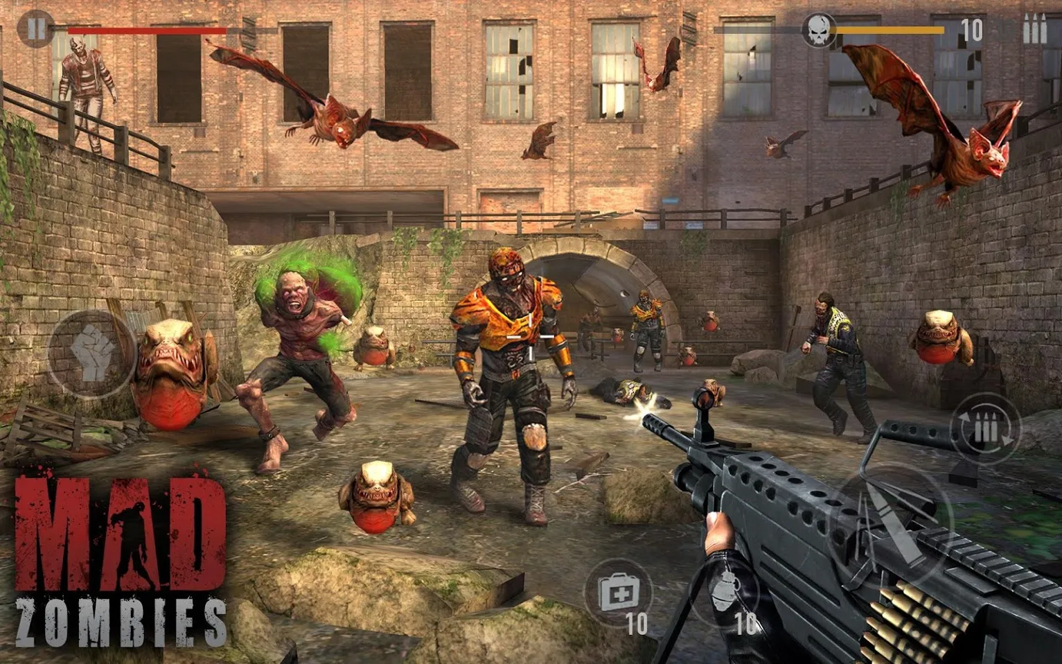 Зомби : MAD ZOMBIES [мод: много денег] Screenshot 5