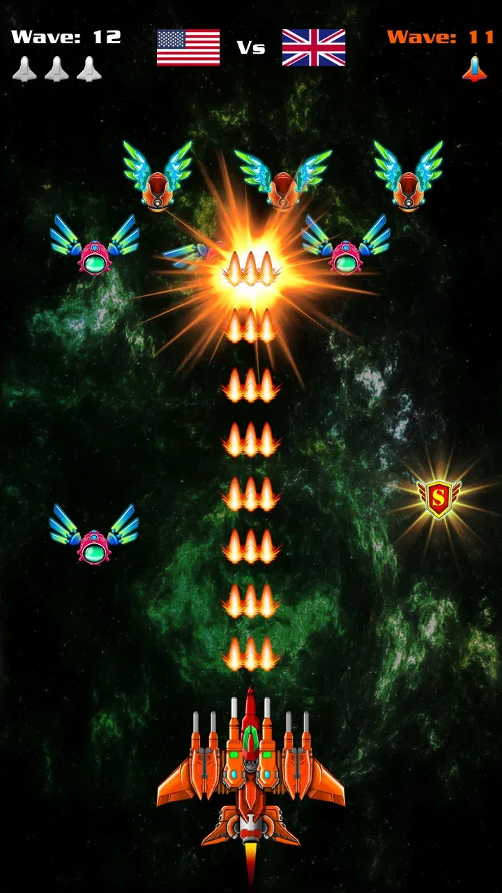 Galaxy Attack: Alien Shooter v72.4 APK Мод (Мега Меню, Много денег, Режим бога) Screenshot 4 Galaxy Attack: Alien Shooter v72.4 APK Мод (Мега Меню, Много денег, Режим бога) Screenshot 4