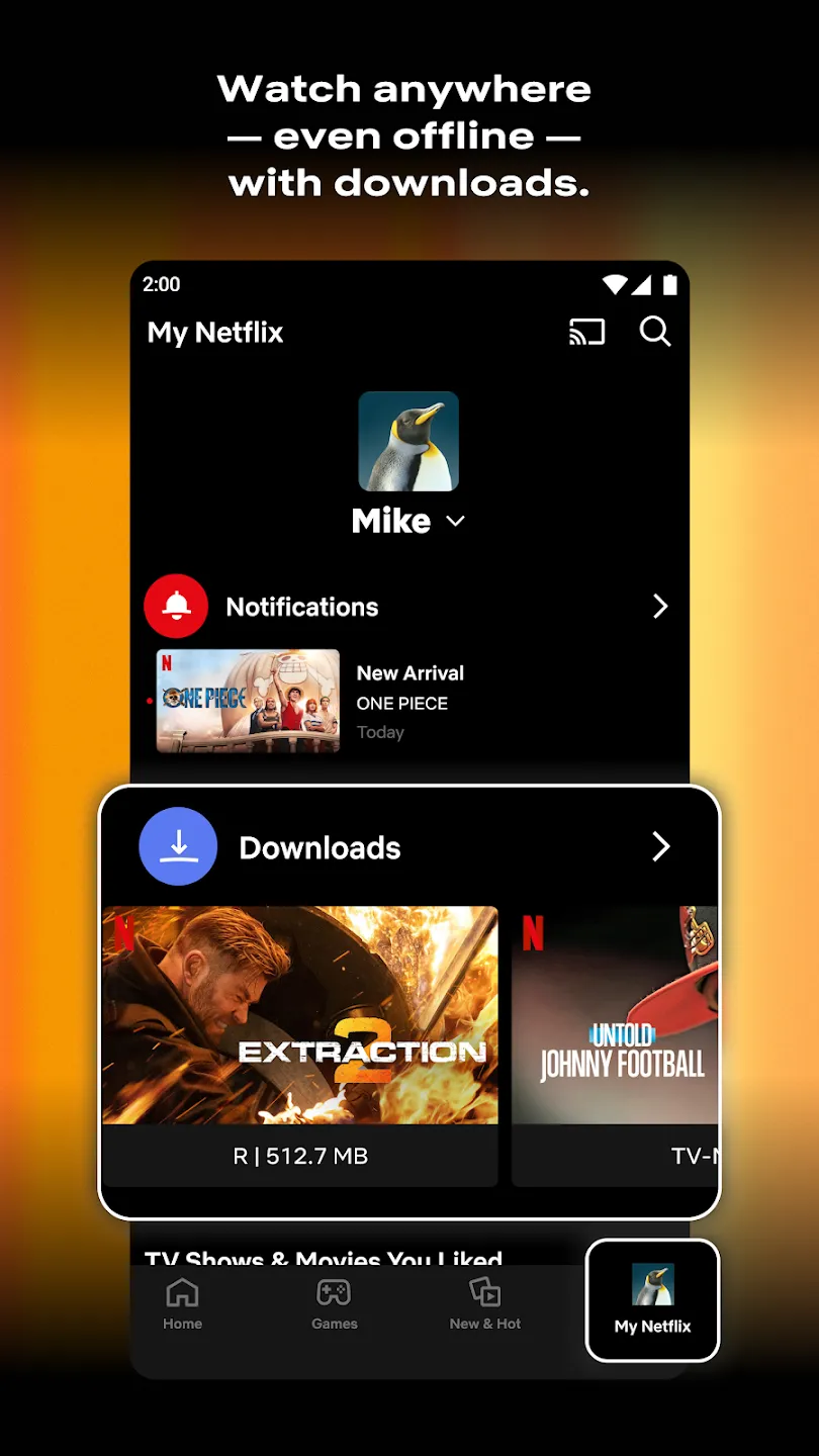 Netflix v9.64.0 APK Мод (Всё открыто, Premium) Screenshot 2 Netflix v9.64.0 APK Мод (Всё открыто, Premium) Screenshot 2