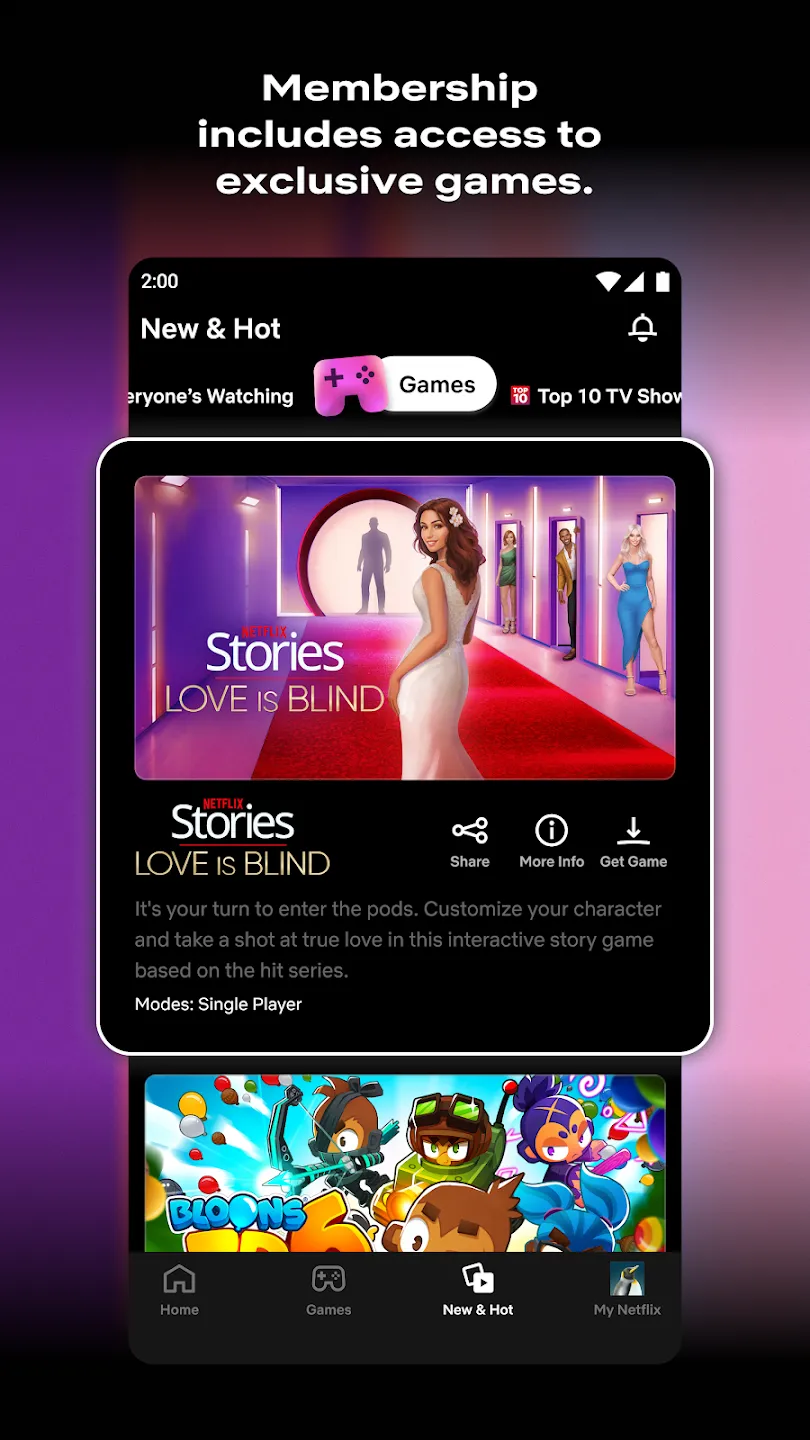 Netflix v9.64.0 APK Мод (Всё открыто, Premium) Screenshot 3 Netflix v9.64.0 APK Мод (Всё открыто, Premium) Screenshot 3