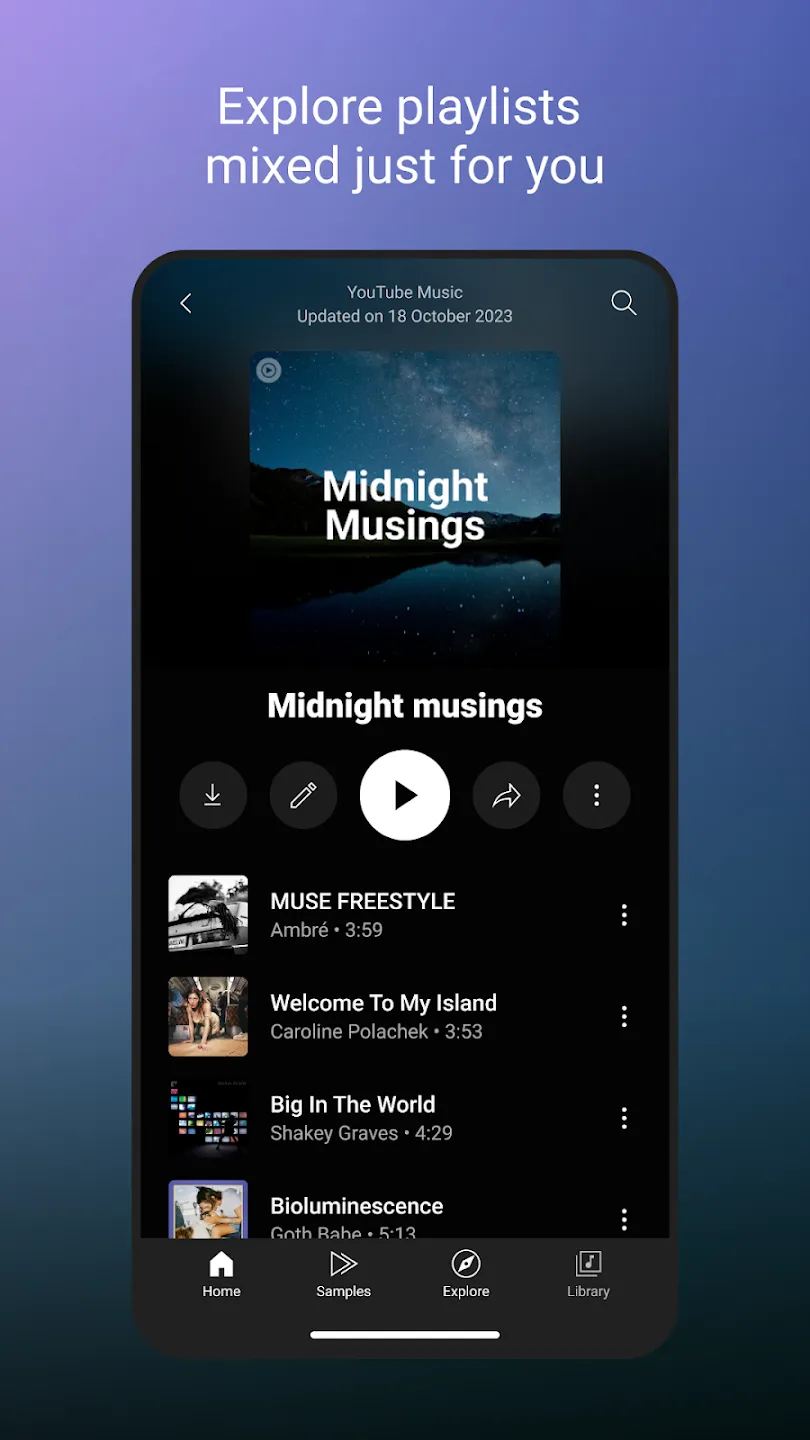 YouTube Music v9.19.50 APK Мод (Всё открыто, Premium) Screenshot 4 YouTube Music v9.19.50 APK Мод (Всё открыто, Premium) Screenshot 4