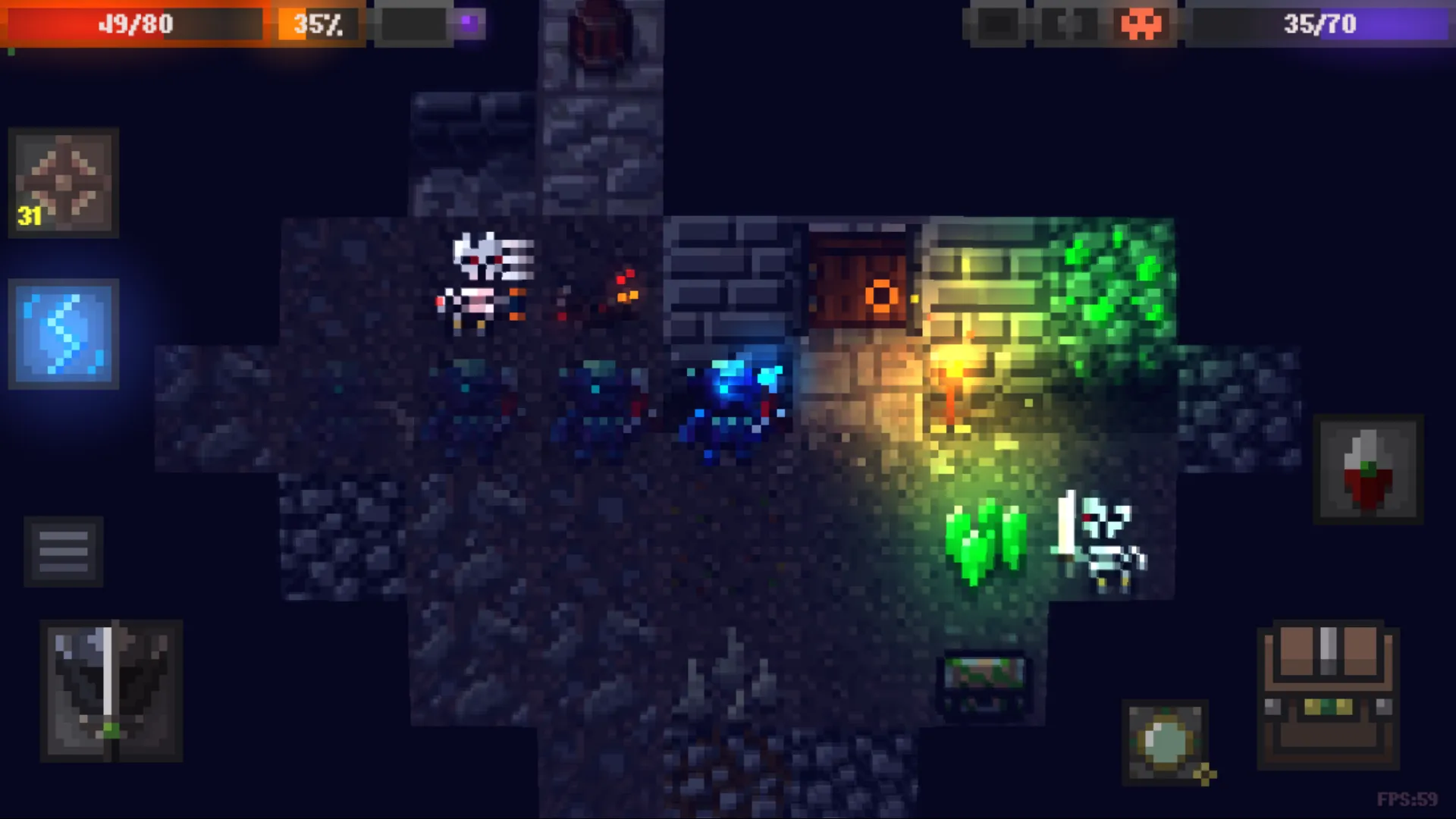 Caves (Roguelike) v0.95.3.84 APK Мод (Много денег) Screenshot 1 Caves (Roguelike) v0.95.3.84 APK Мод (Много денег) Screenshot 1
