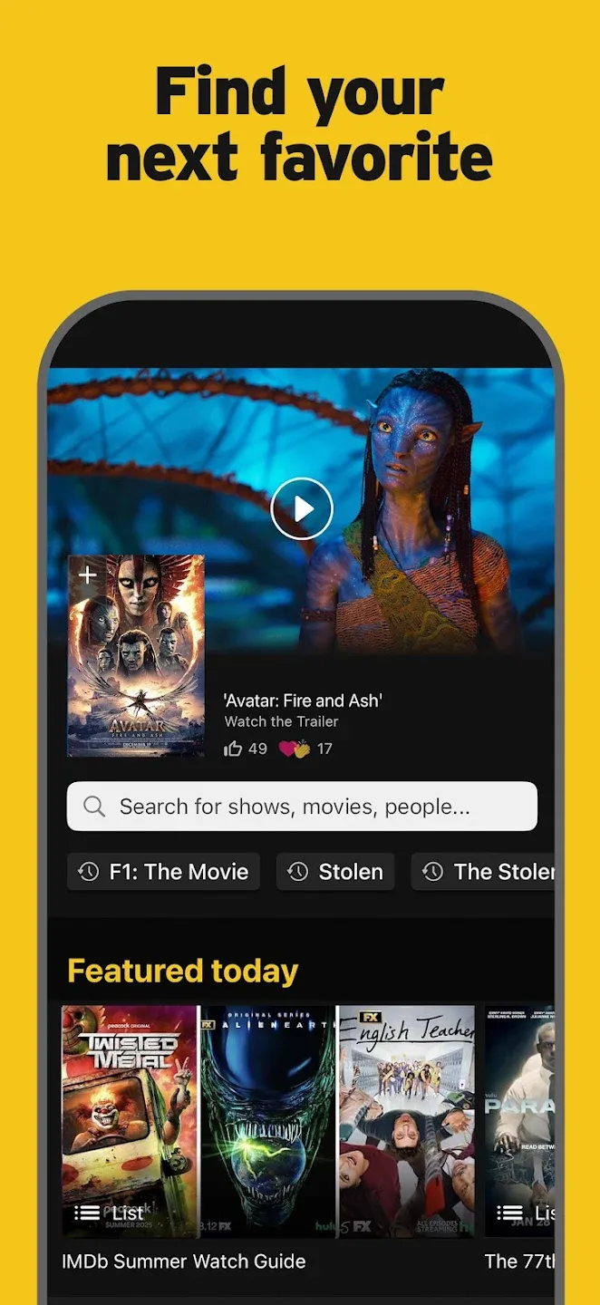 IMDb: Movies & TV Shows v9.2.9.109290200 APK Мод (Всё открыто, Premium) Screenshot 1 IMDb: Movies & TV Shows v9.2.9.109290200 APK Мод (Всё открыто, Premium) Screenshot 1