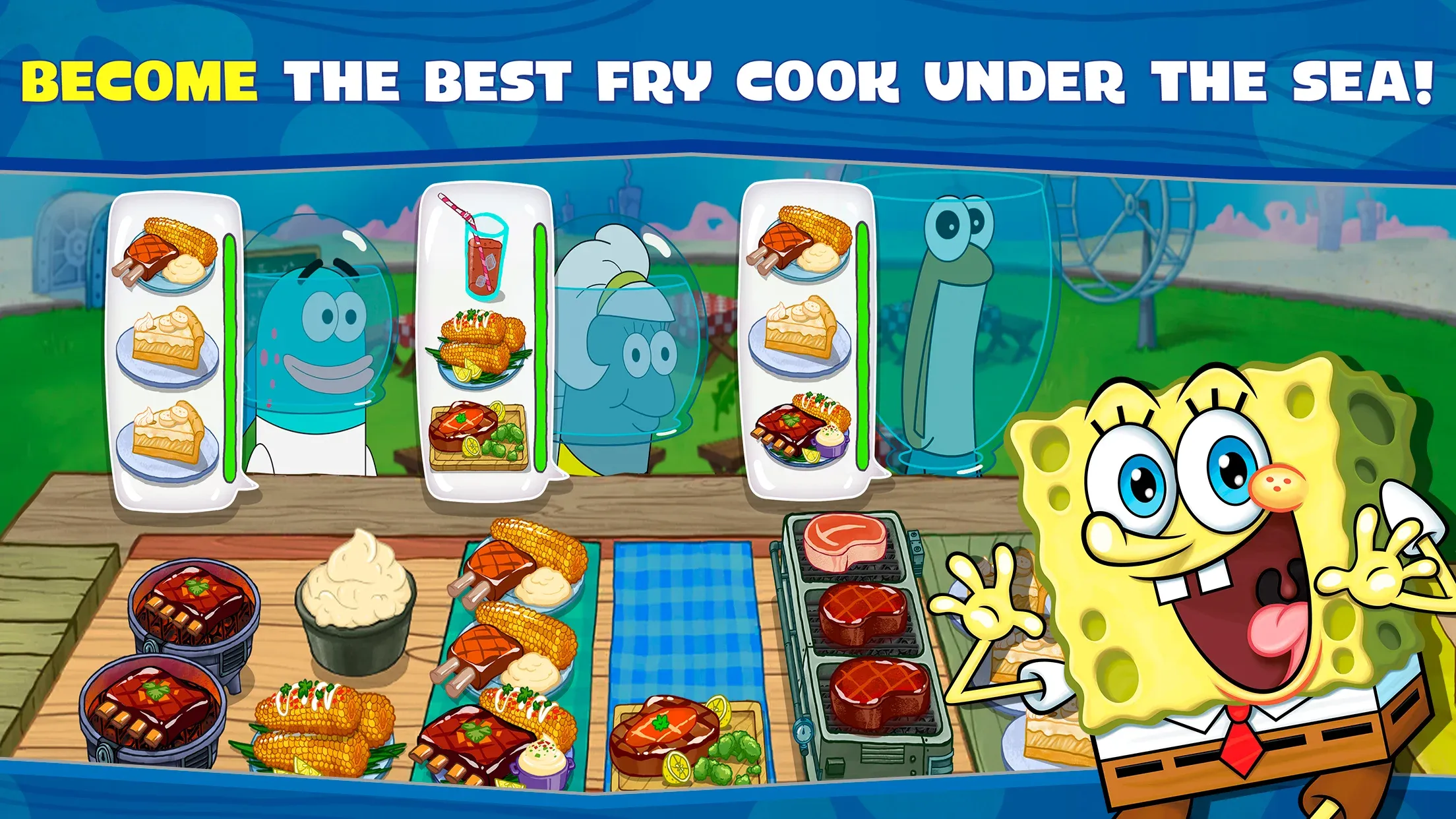 Губка Боб: готовка бургеров! v5.10.7 APK Мод (Много денег) Screenshot 1