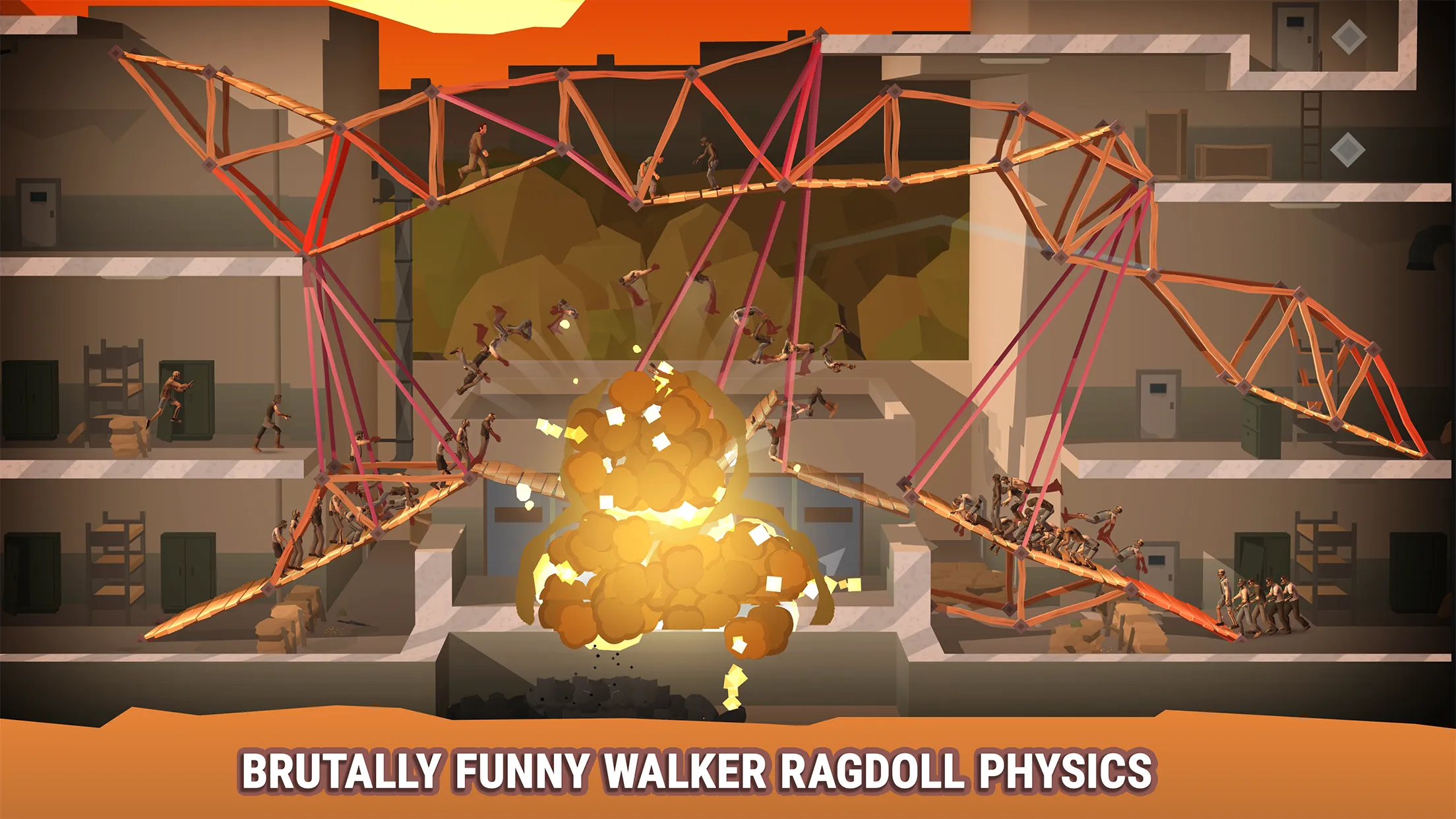 Bridge Constructor: The Walking Dead v1.4 APK Мод (Полная версия) Screenshot 2 Bridge Constructor: The Walking Dead v1.4 APK Мод (Полная версия) Screenshot 2