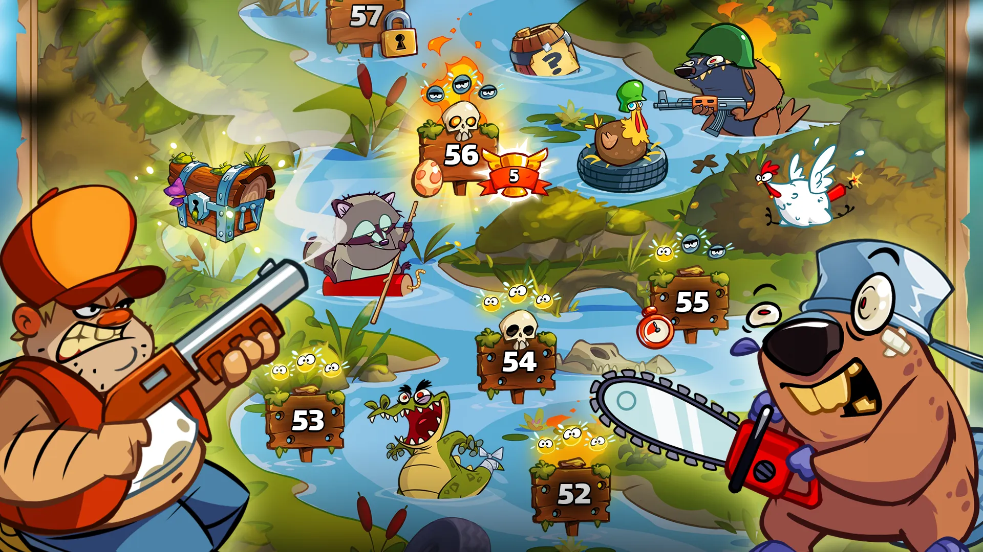 Swamp Attack 2 v1.2.0 APK Мод (Много денег) Screenshot 4 Swamp Attack 2 v1.2.0 APK Мод (Много денег) Screenshot 4