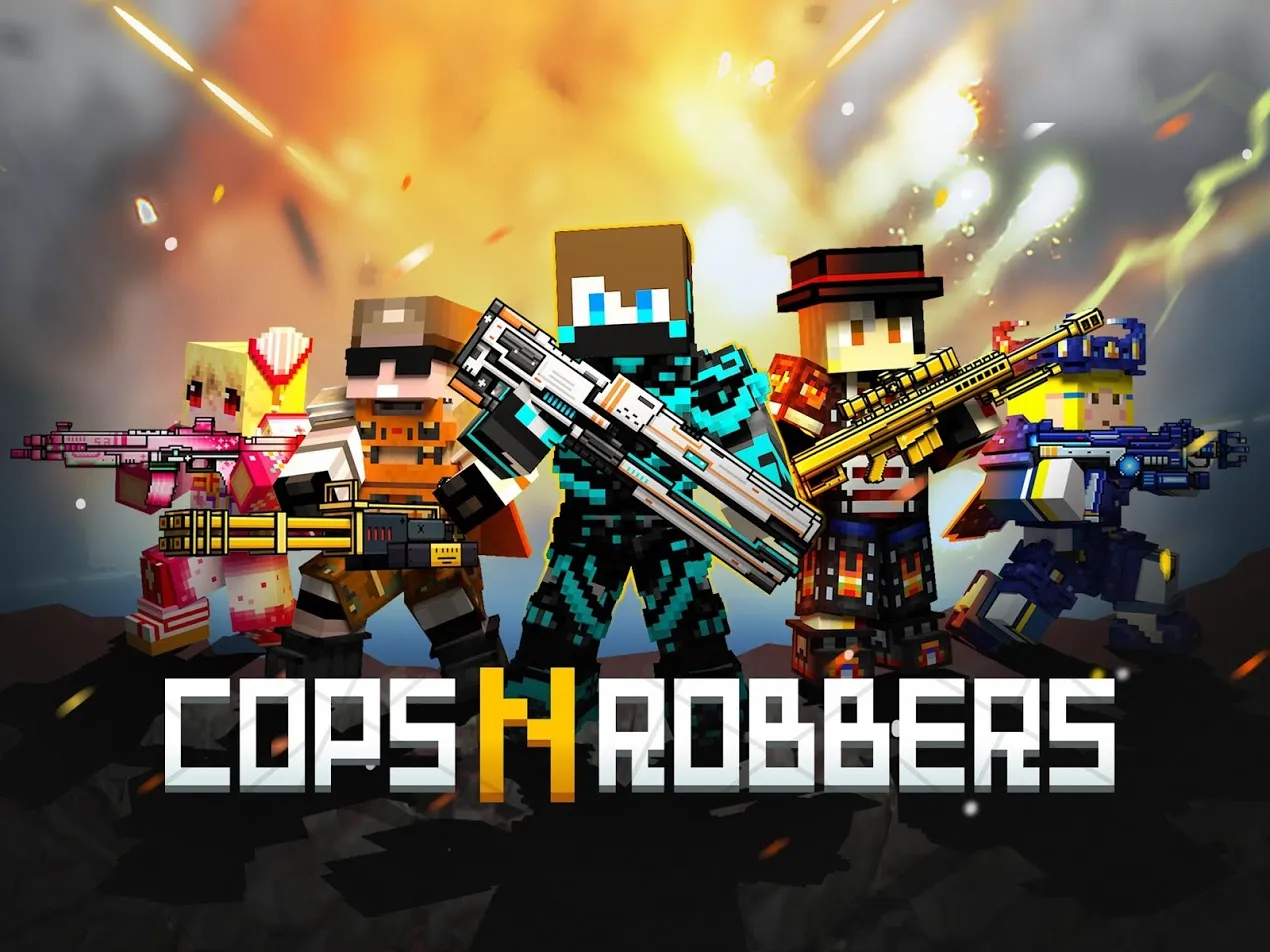 Cops N Robbers:Pixel Craft Gun Screenshot 1 Cops N Robbers:Pixel Craft Gun Screenshot 1
