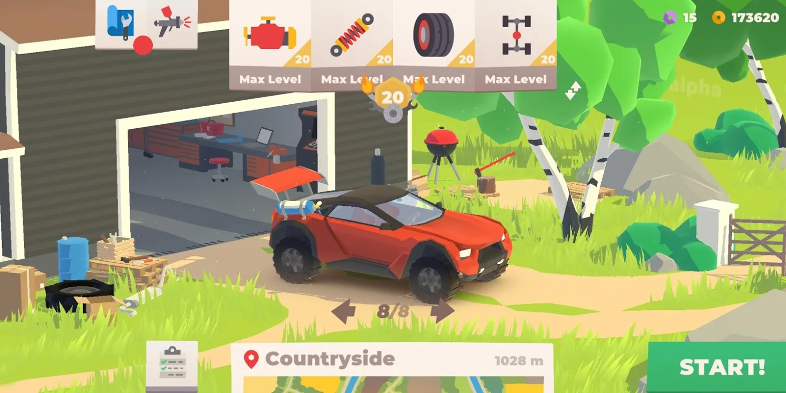 Hillside Drive Racing [мод: всё открыто] Screenshot 3