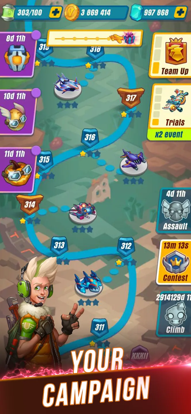 HAWK: Cамолеты стрелялки v42.4.31686 APK Мод (Меню, Режим бога) Screenshot 5