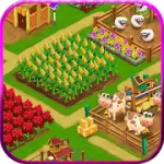 Скачать полную версию Farm Day Village фермер: Offline игры [мод: много денег] на Андроид