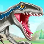 Взломанный Dino Battle Мод (Много денег) на Андроид