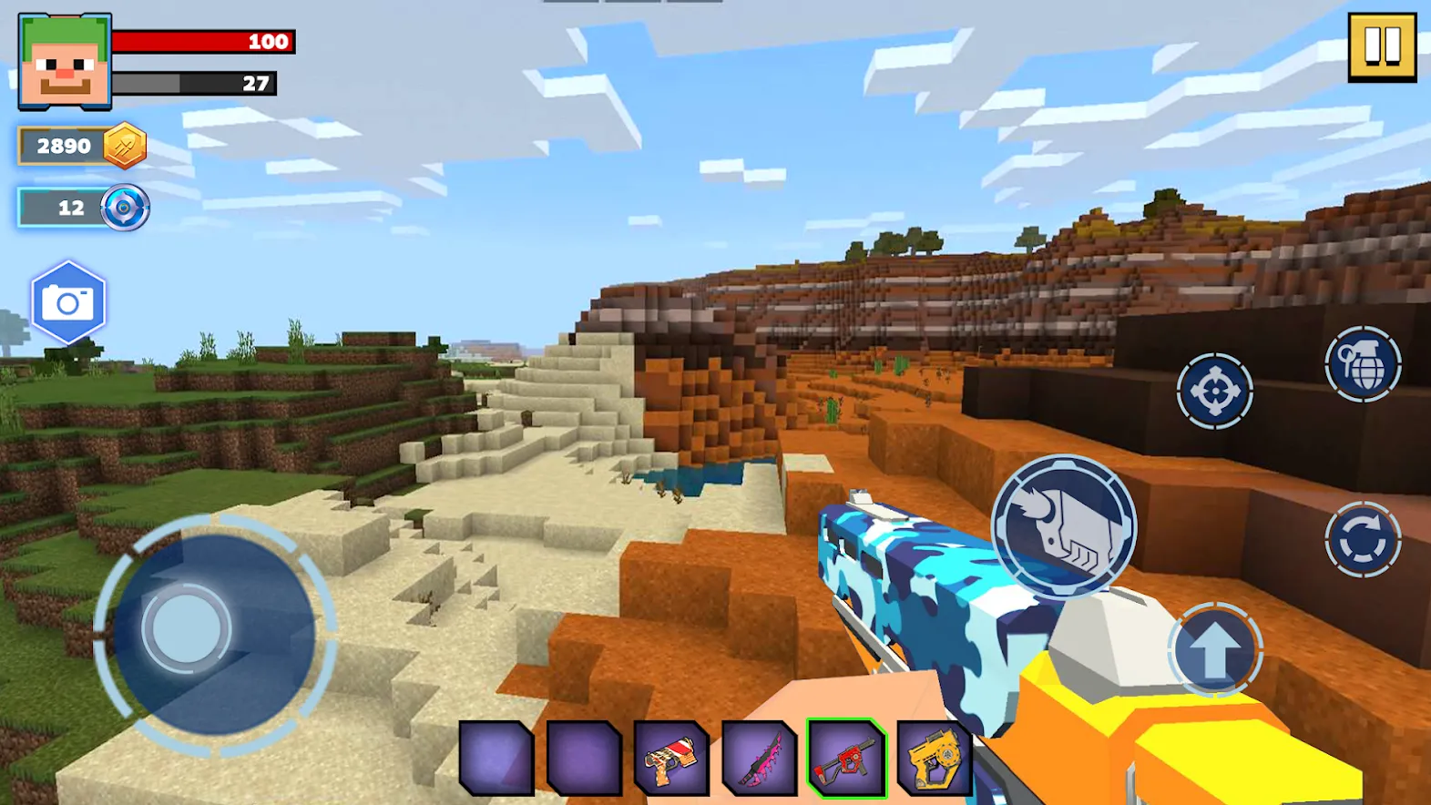 Fire Craft: 3D Pixel World [мод: бесплатные покупки] Screenshot 4