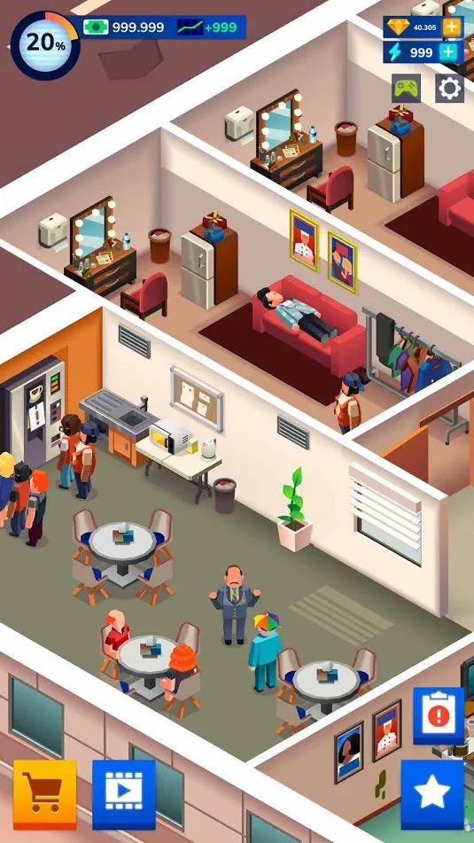 TV Empire Tycoon - тв игра [мод: много денег] Screenshot 5