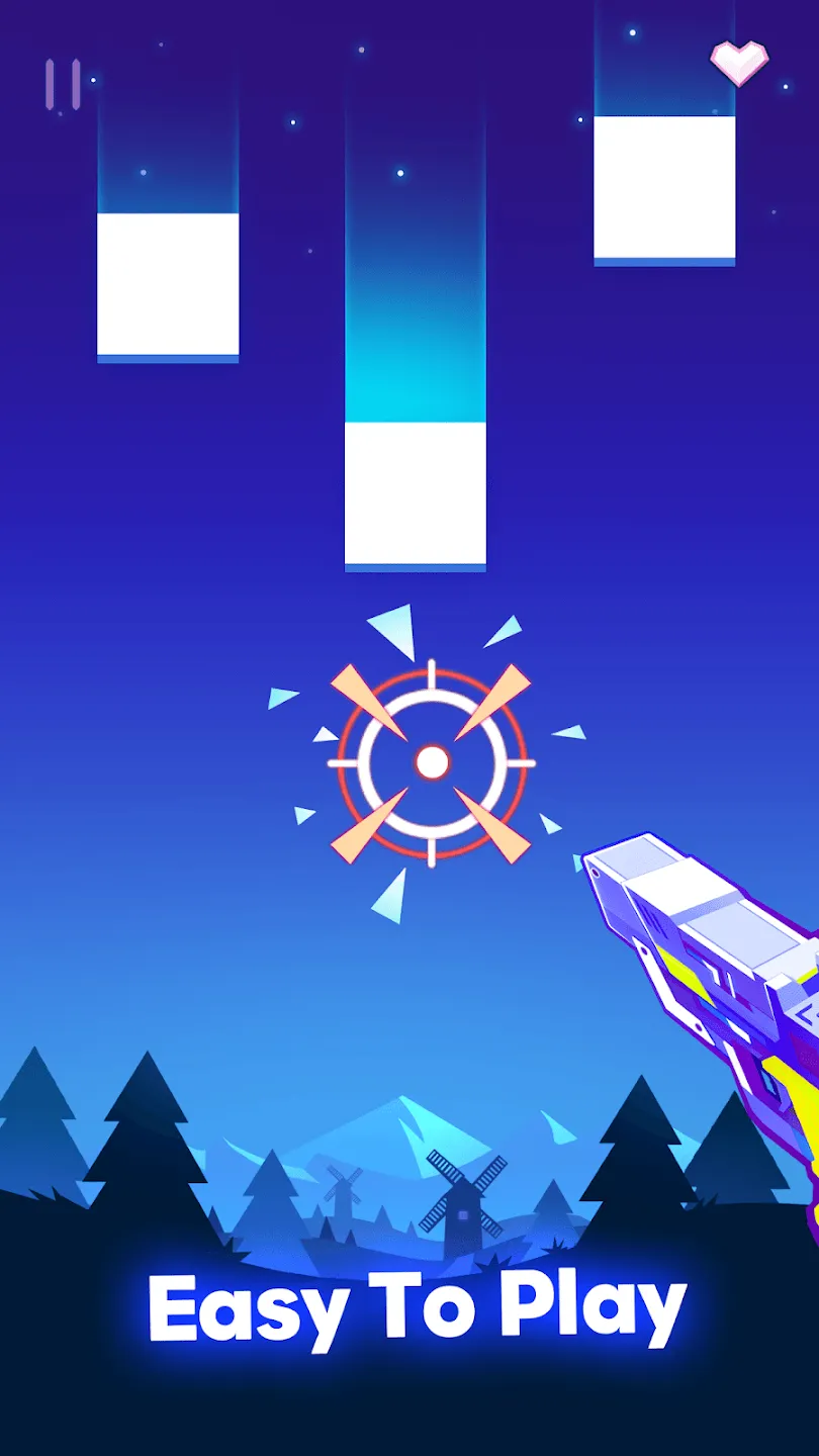 Огневой бит - Мusic и стрельба v2.1.0 APK Мод (Много денег) Screenshot 1