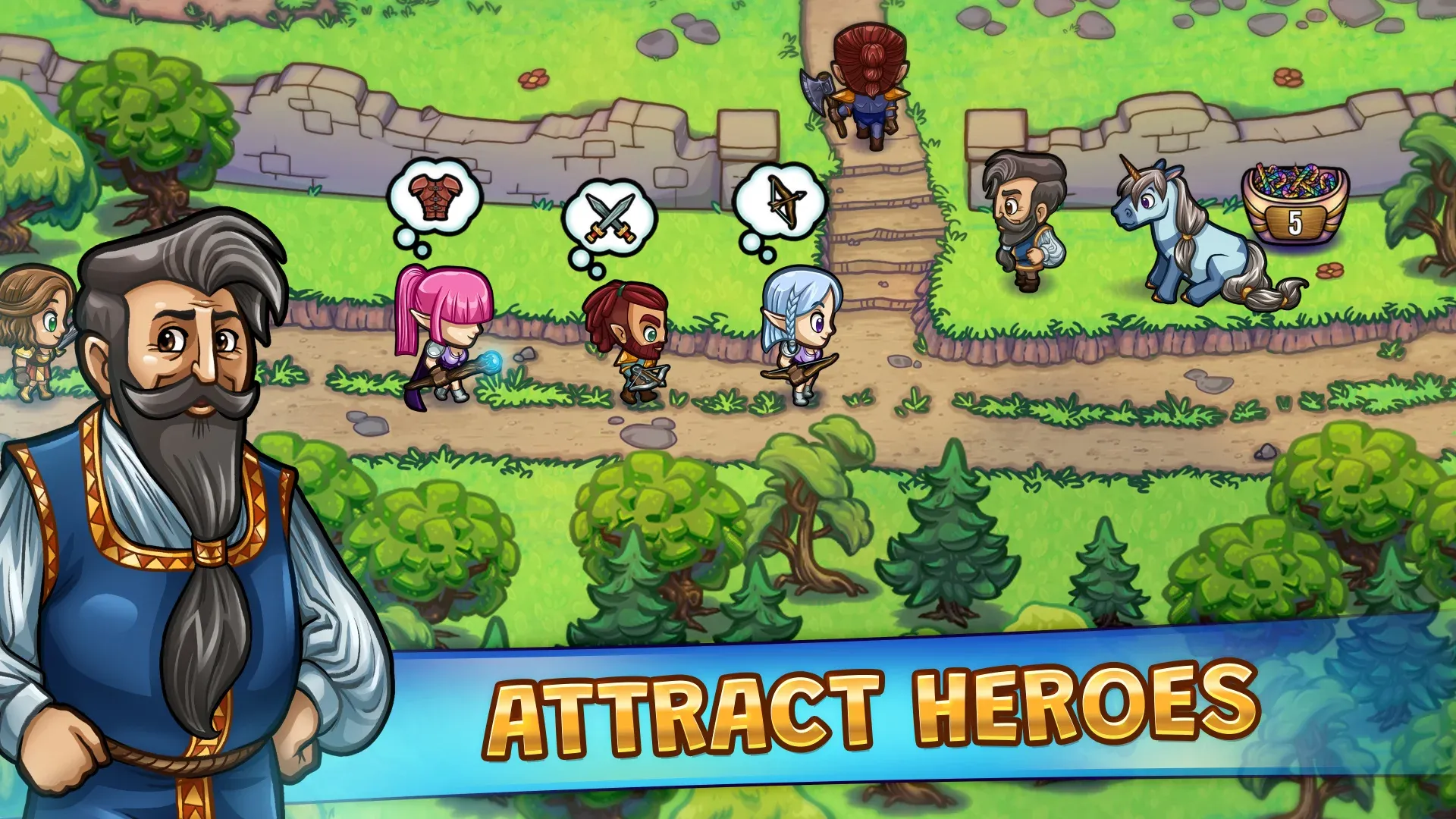Hero Park: Shops & Dungeons v1.24.1 APK Мод (Много денег) Screenshot 1