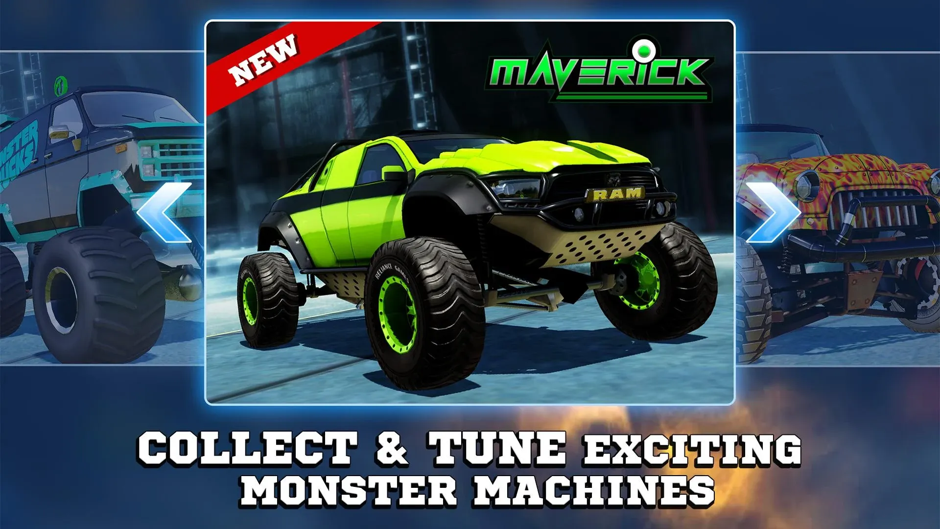 Монстр грузовики гонки v3.4.276 APK Мод (Много денег) Screenshot 4