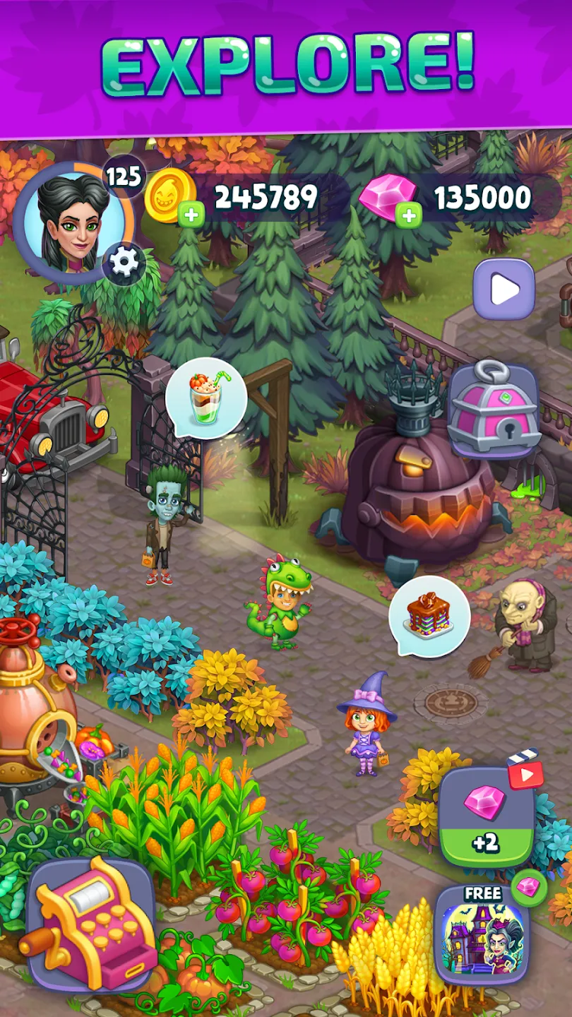 Halloween Farm: Семейная Ферма v2.50 APK Мод (Много денег) Screenshot 1 Halloween Farm: Семейная Ферма v2.50 APK Мод (Много денег) Screenshot 1