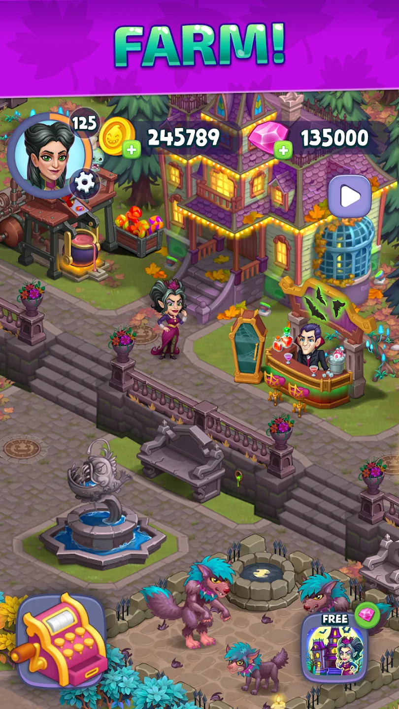Halloween Farm: Семейная Ферма v2.50 APK Мод (Много денег) Screenshot 2 Halloween Farm: Семейная Ферма v2.50 APK Мод (Много денег) Screenshot 2