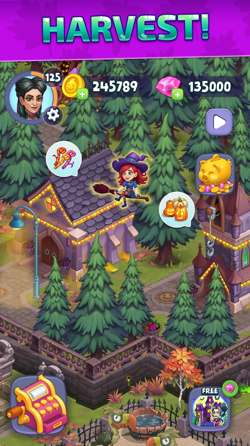 Halloween Farm: Семейная Ферма v2.50 APK Мод (Много денег) Screenshot 3 Halloween Farm: Семейная Ферма v2.50 APK Мод (Много денег) Screenshot 3