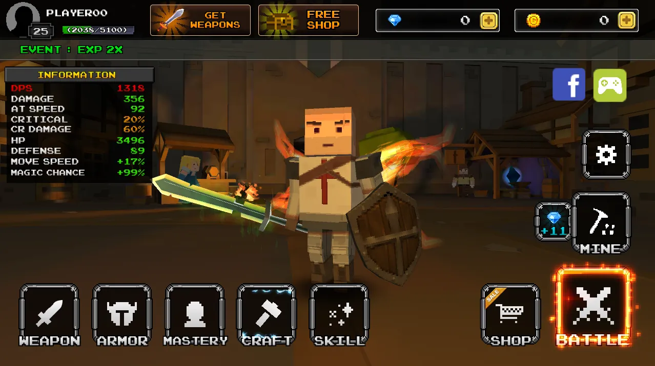 Pixel Blade M VIP v9.7.3 APK Мод (Меню, Много денег, Множитель урона) Screenshot 1 Pixel Blade M VIP v9.7.3 APK Мод (Меню, Много денег, Множитель урона) Screenshot 1